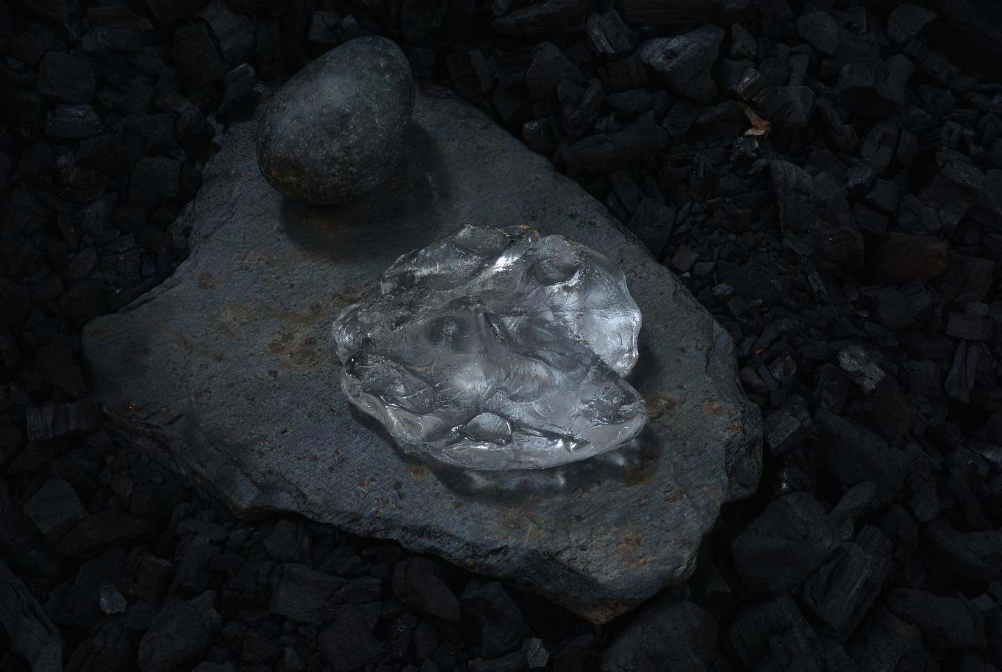 Three glass works included in a ten part series titled &lsquo;Intimacy&rsquo; 2022