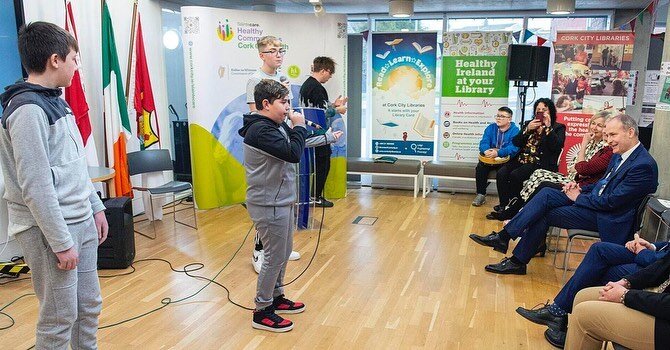 Throwback to the Sl&aacute;intecare Healthy Communities Programme Launch with our friends over at @creative_tradition 

@swaniguess @gmcbeats @corkcitycouncil @michealmartintd