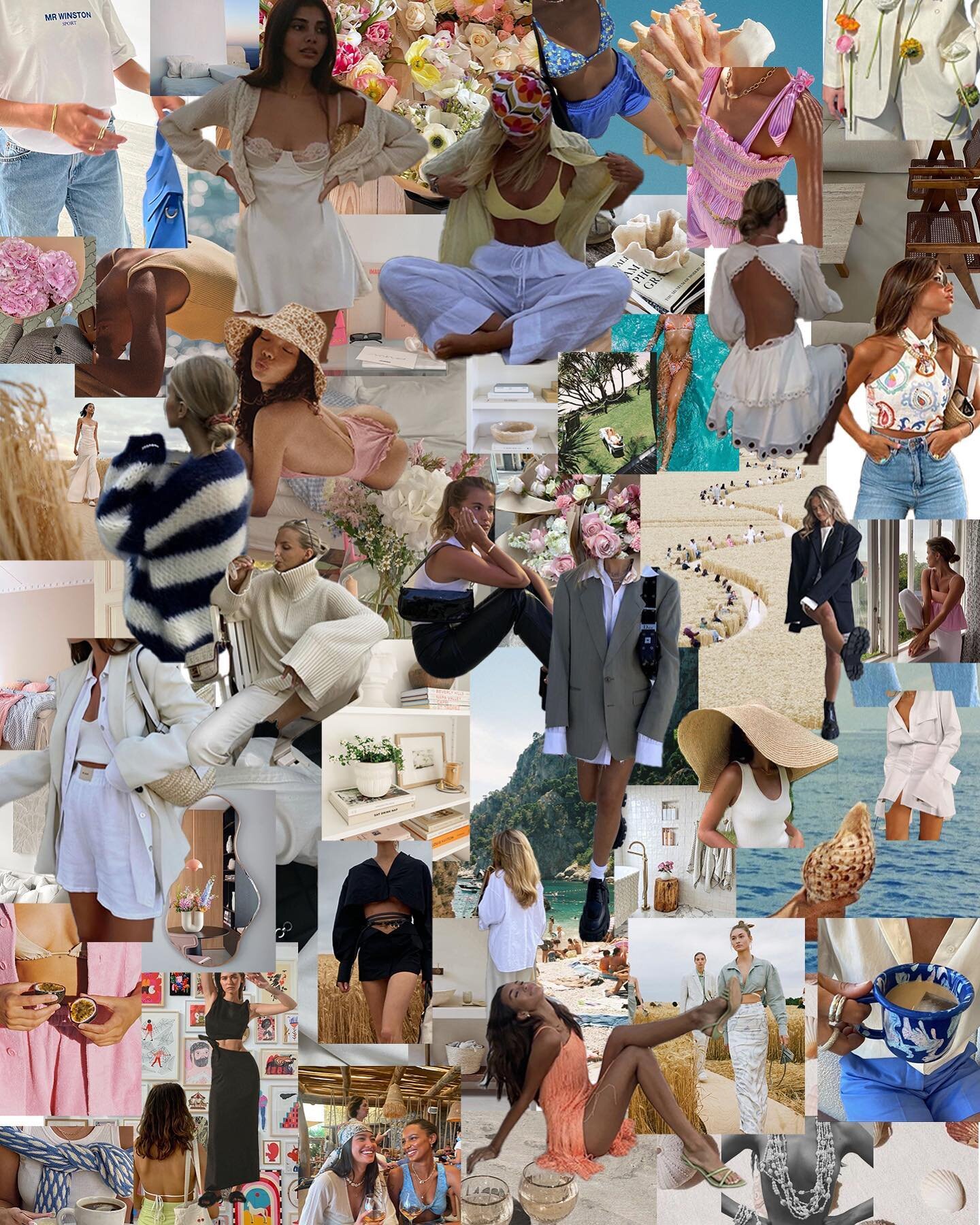 First bit of gathering visual imagery when thinking about the fashion futures brief🌞