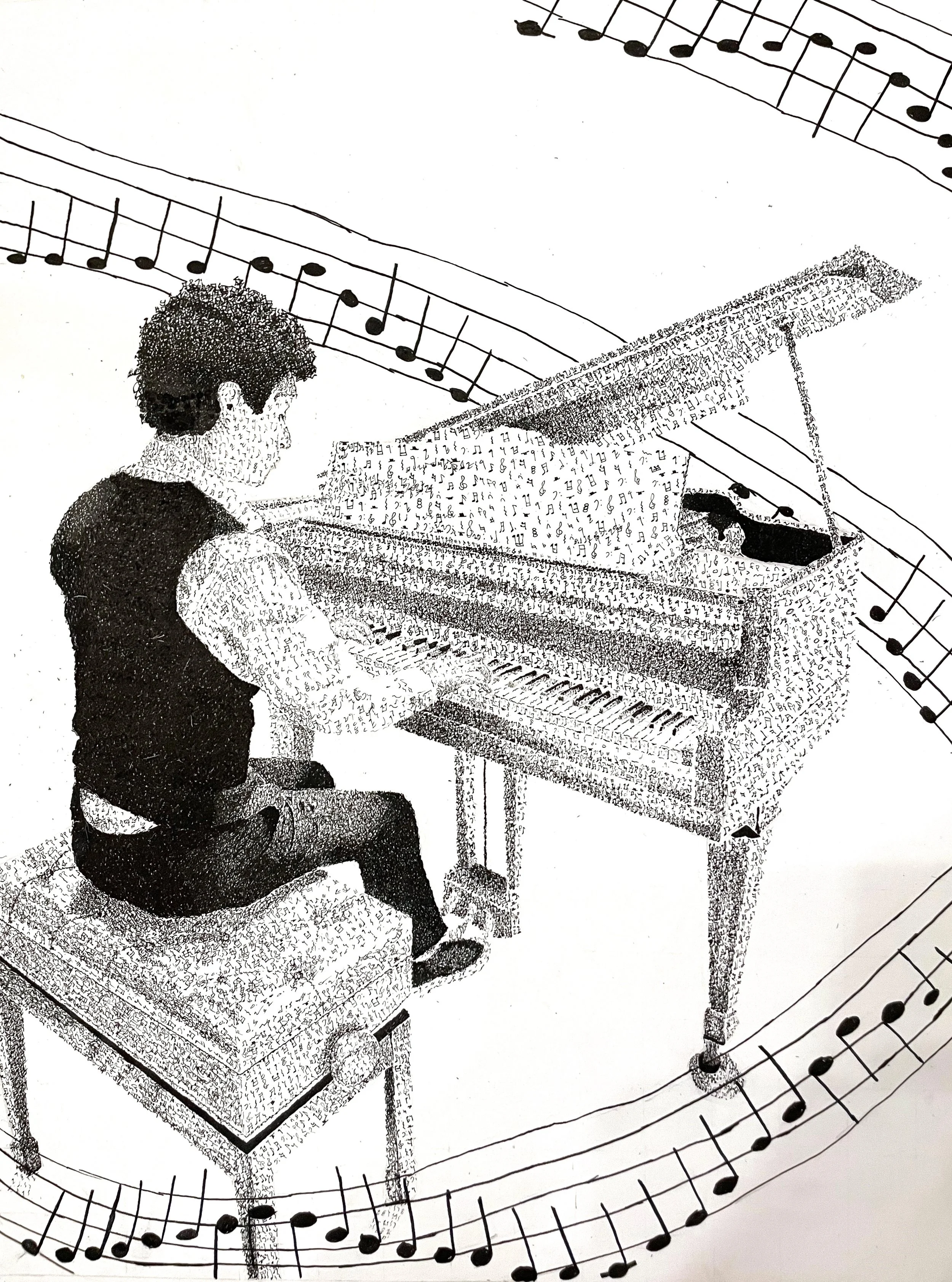 Practicing Playing Piano (55)