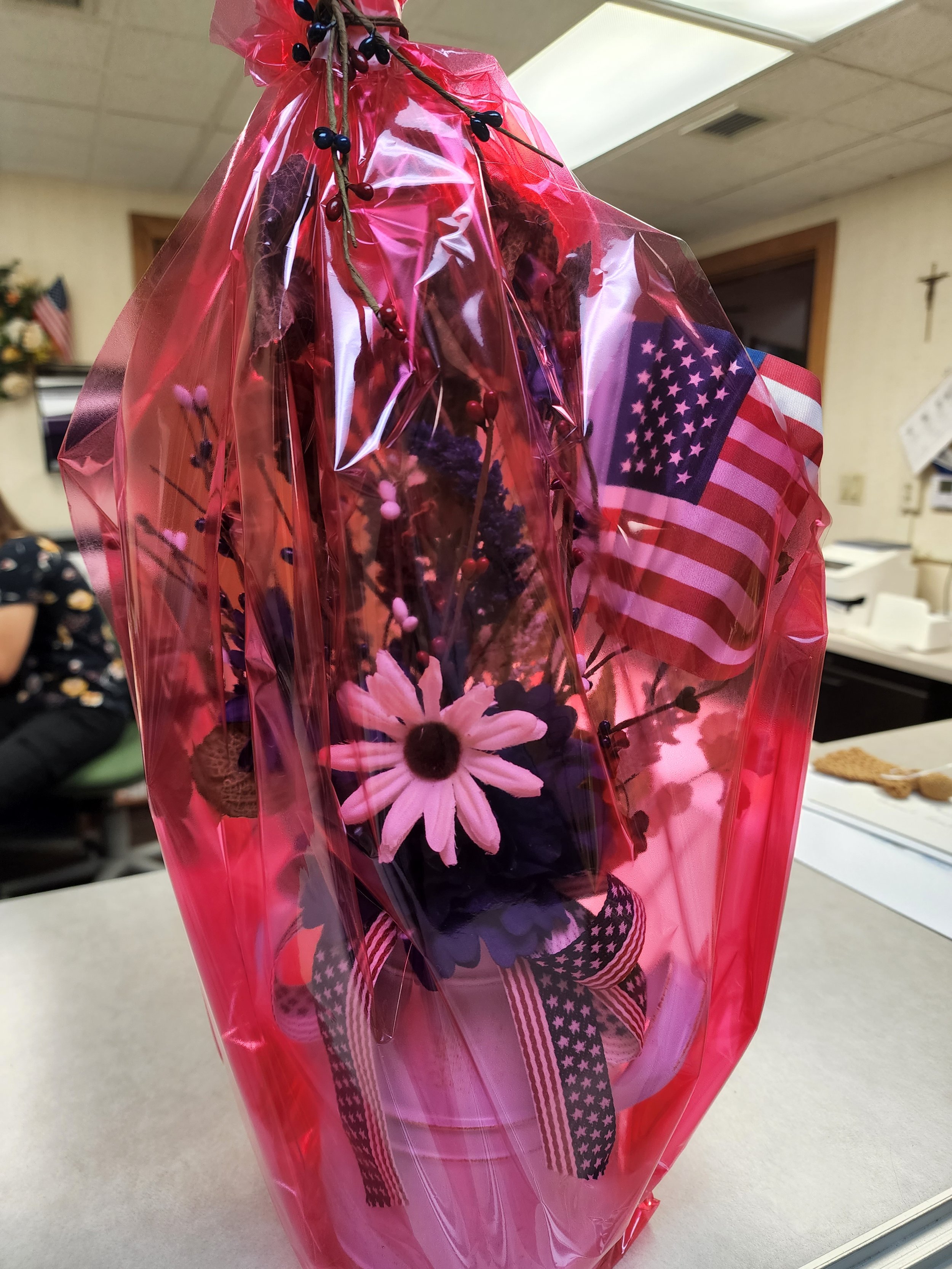 Patriotic Decor Basket