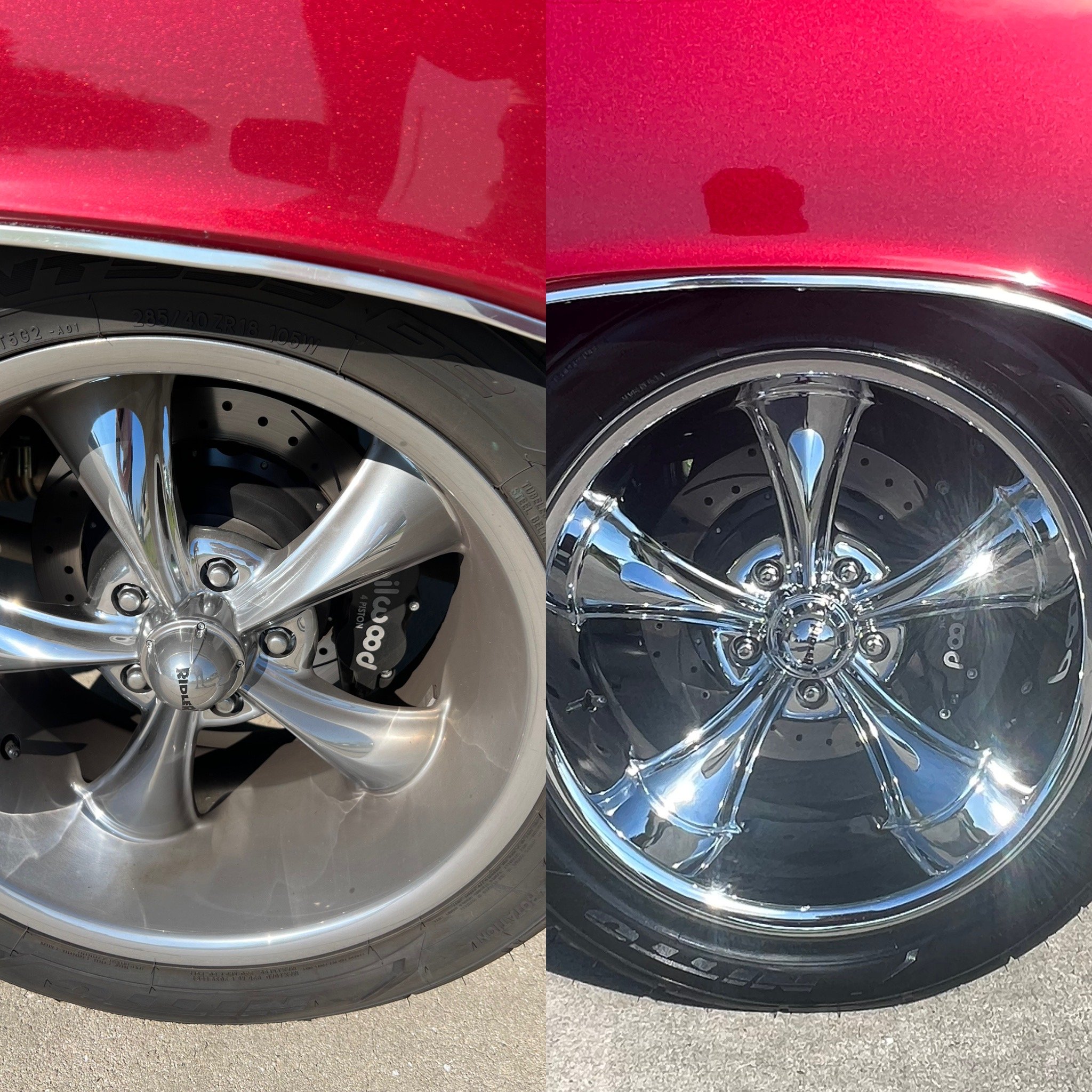 Wheel polish and ceramic coating