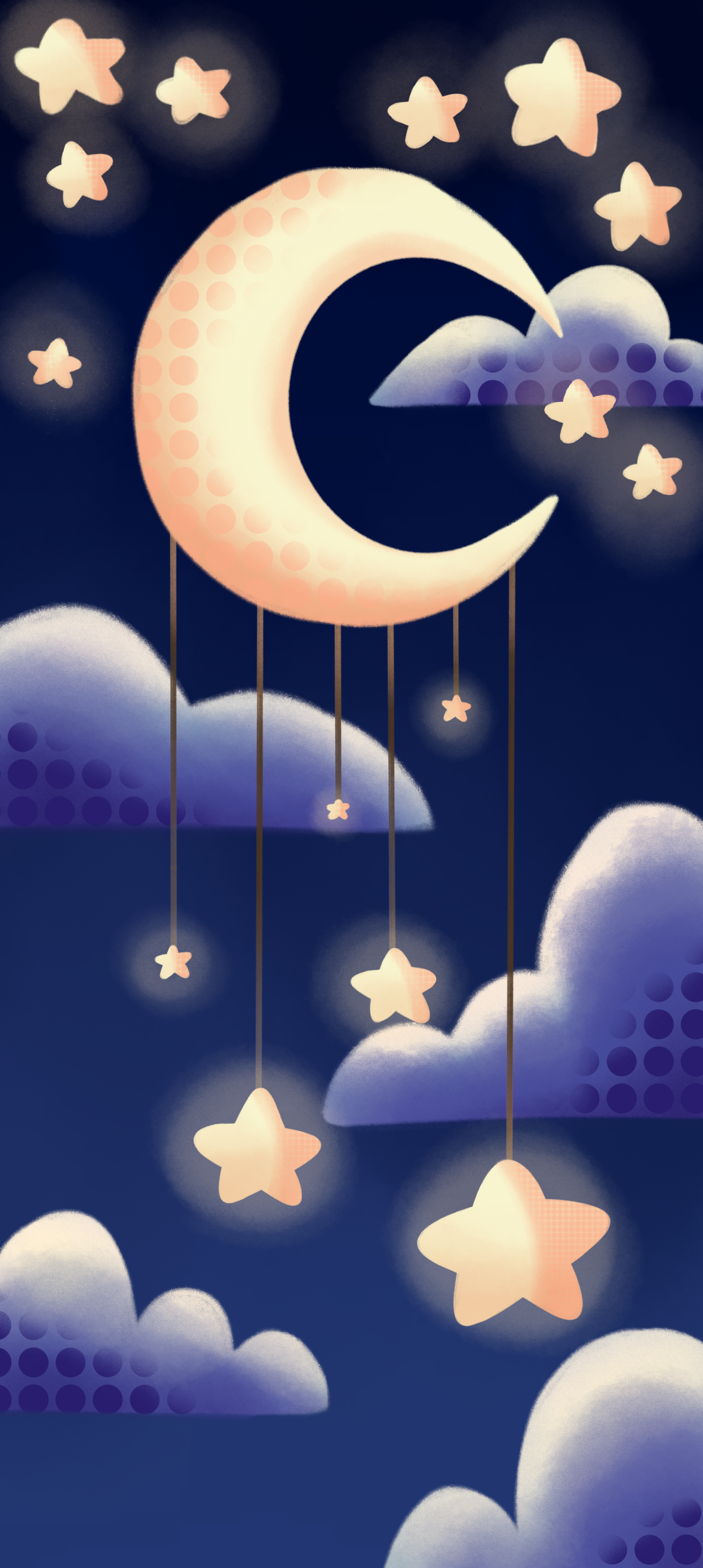 Night Sky Phone Wallpaper. 2021. Digital. 