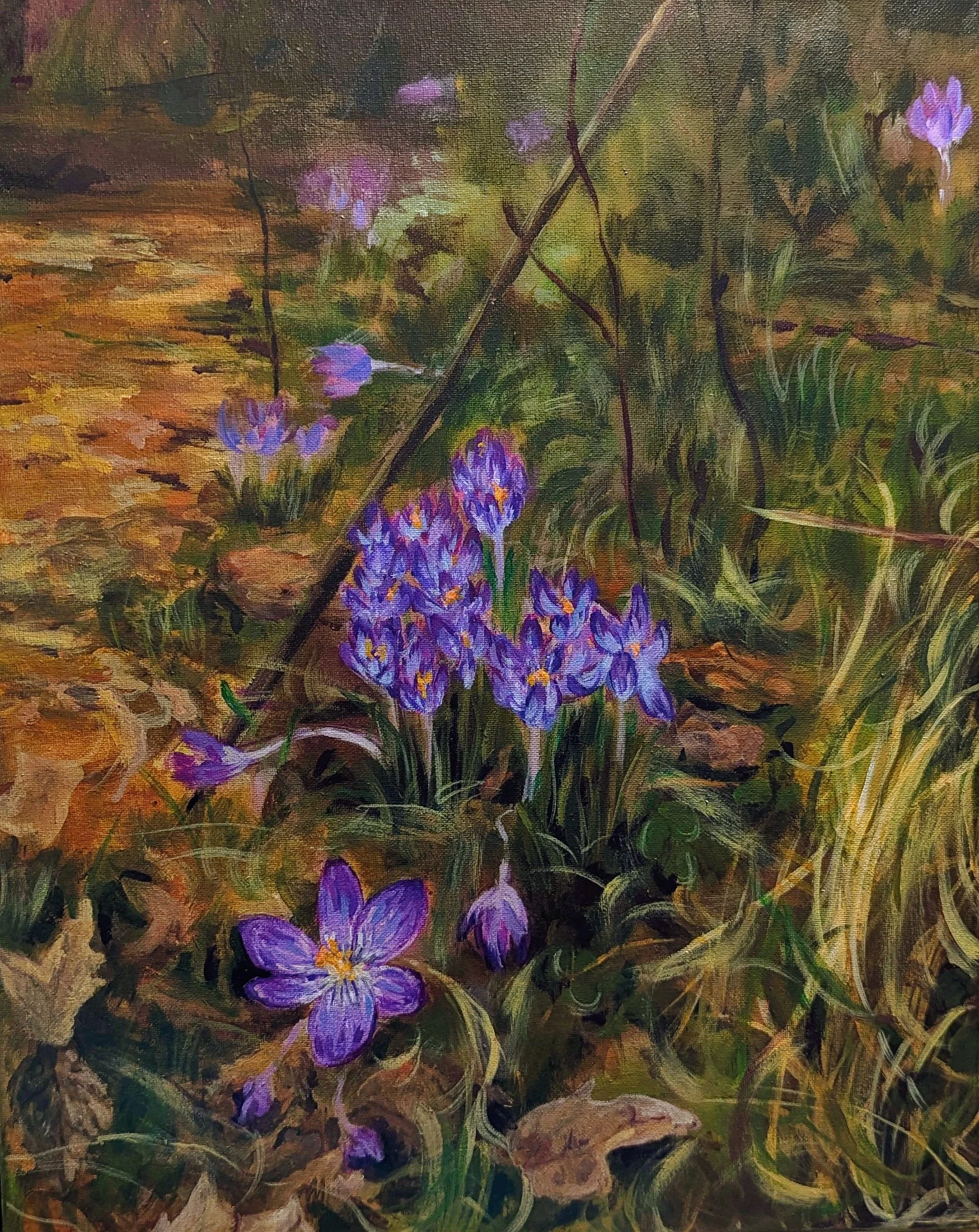 Crocus Christmas Gift. 2025. Acrylic on canvas. 