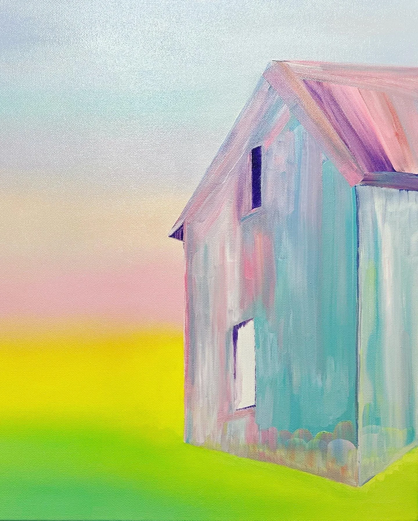 Beloved I Built a Home for Us detail, oil on canvas, 16" x 20", gallery depth frame