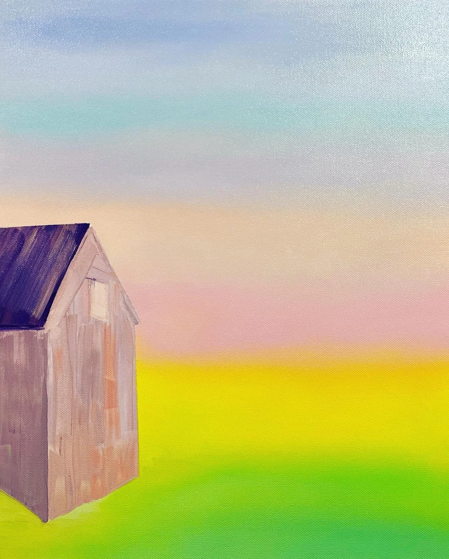 Beloved I Built a Home for Us detail, oil on canvas, 16" x 20", gallery depth frame