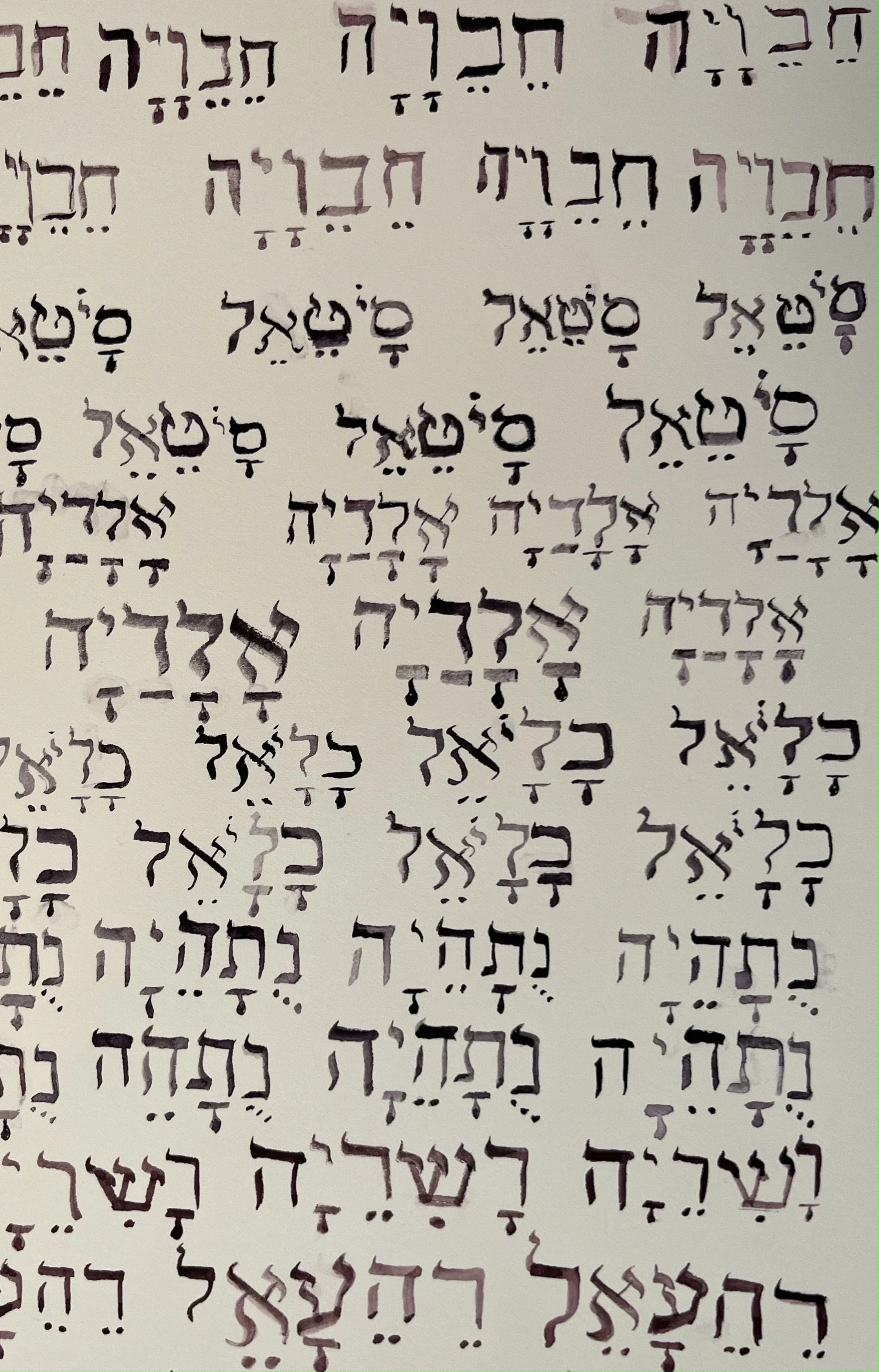 Order of Angels, watercolor on paper, 9 x 12 inches