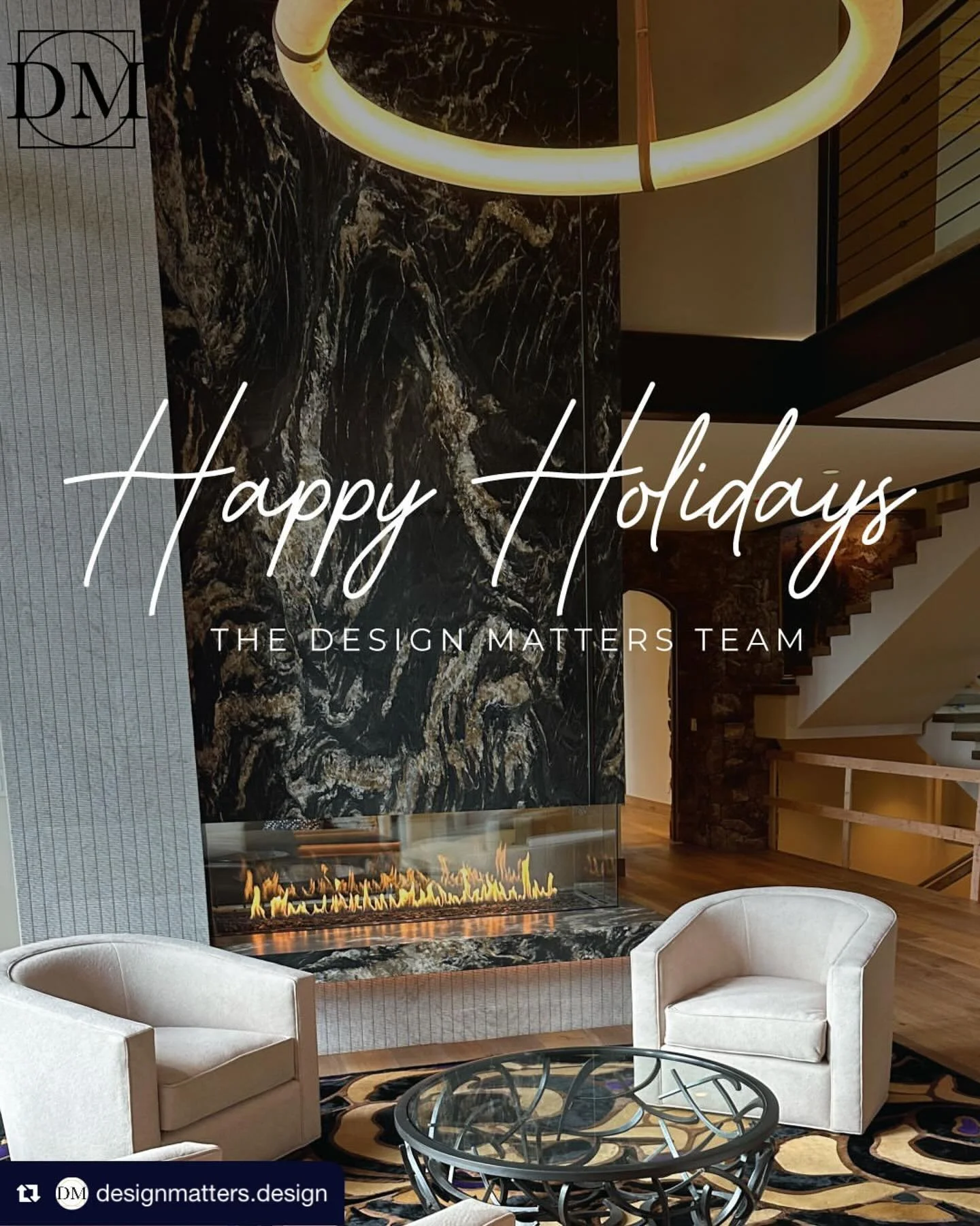 Repost from @designmatters.design
&bull;
Happy Holidays! We hope your days are filled with warmth, rest, and moments that feel grounding and joyful. May the season bring inspiration, peace, and time well spent with those who matter most. #HolidayWish