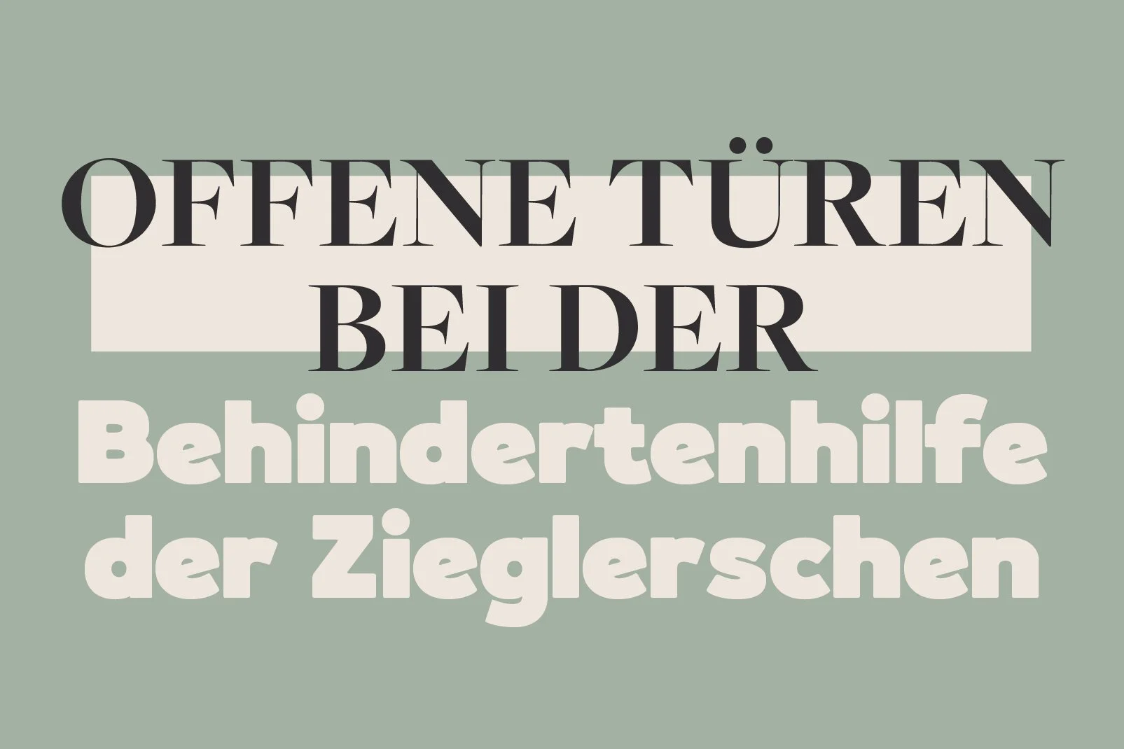 Ein Tag zum Kennenlernen