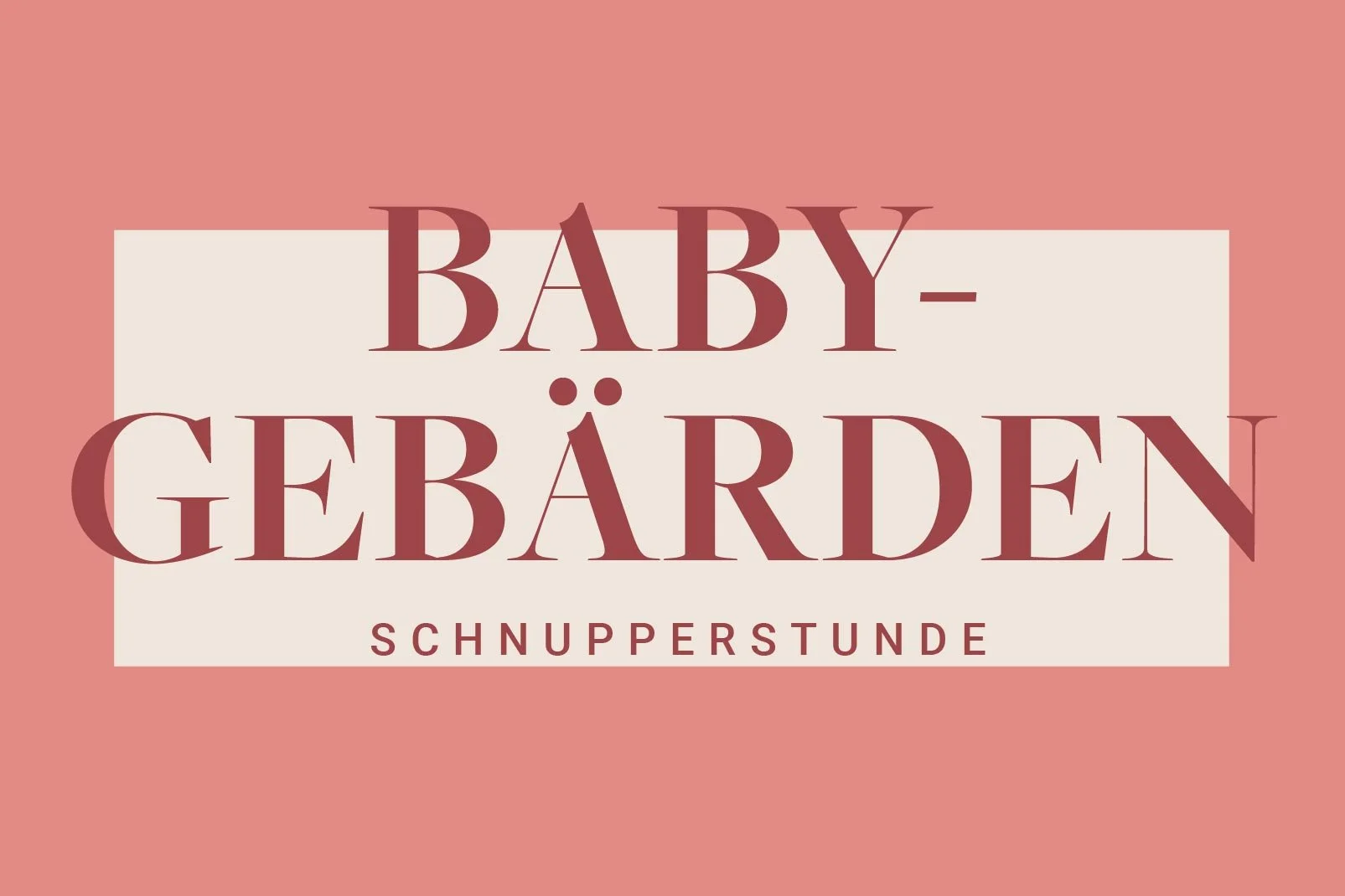 Babygebärden – Schnupperstunde
