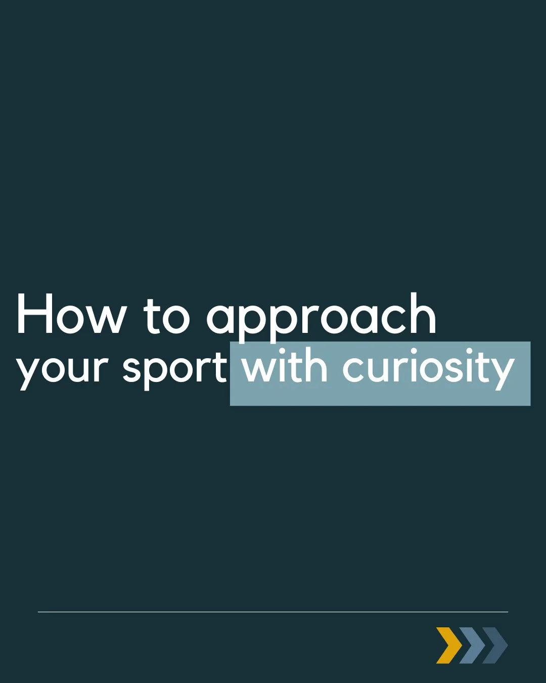 High performers aren&rsquo;t just disciplined &mdash; they&rsquo;re curious.⁠
They study their mindset like they study their mechanics.⁠
⁠
Curiosity transforms pressure into possibility.⁠
⁠
Next time you feel stuck, try asking, &ldquo;I wonder what m