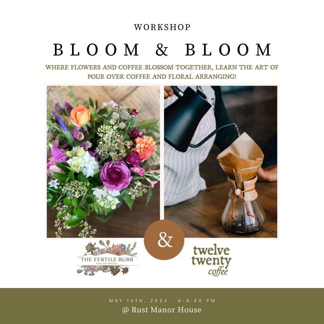 Hey Gang!

We&rsquo;re having a workshop @rustmanorhouse with @the_fertile_burb. As always, we&rsquo;ll be bringing treats from @sweetsanisidro. See you there May 14th at 6pm, link in bio!