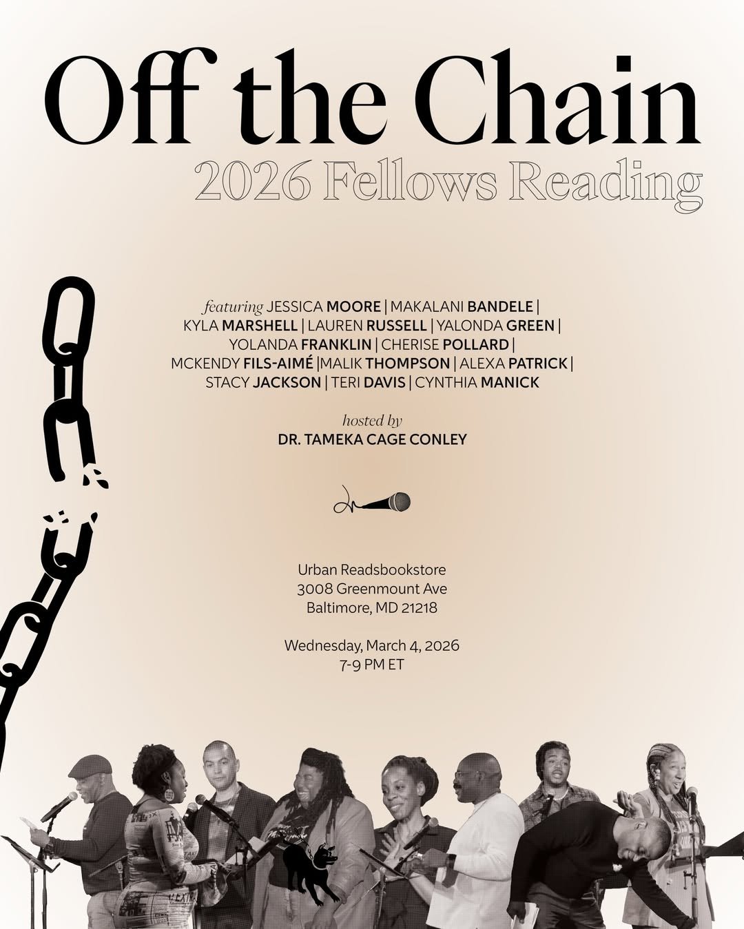 Off the Chain: a Cave Canem reading hosted by Tameka Cage Conley