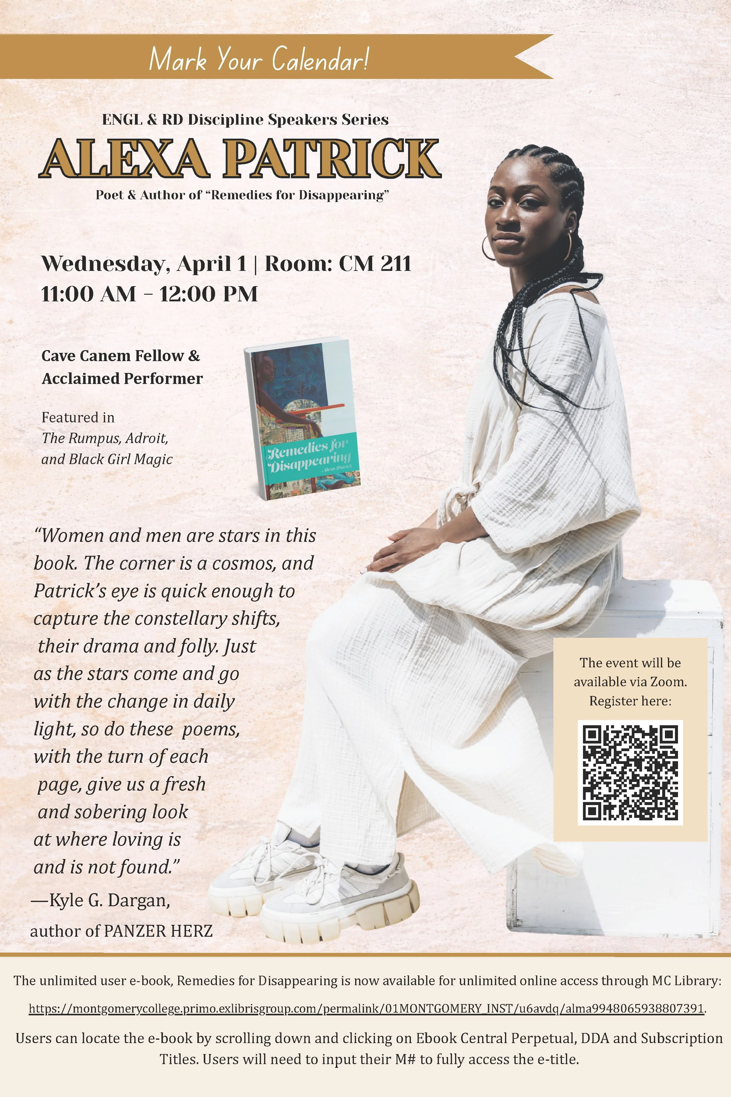 ENGLish &amp; ReaDing Discipline Speakers Series ft. Alexa Patrick