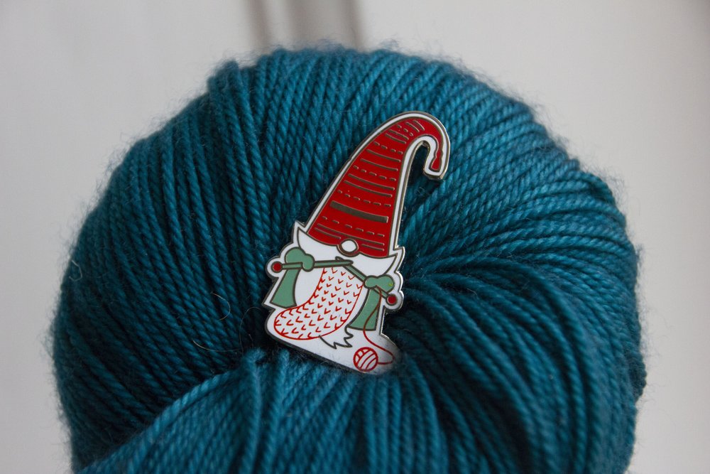 Knit Gnome pin