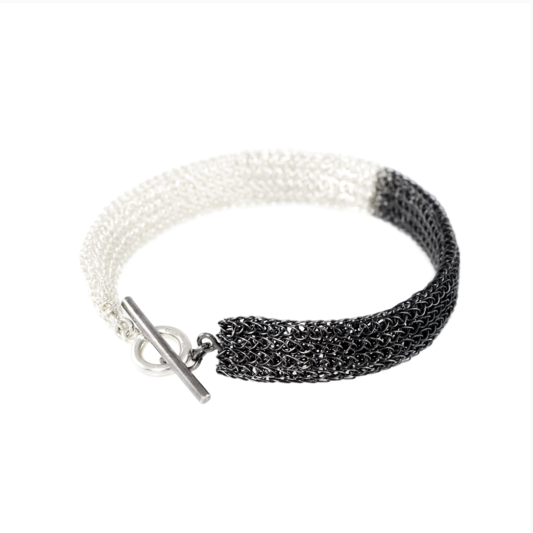 Mari Pärtelpöeg Knitted Silver Bracelet