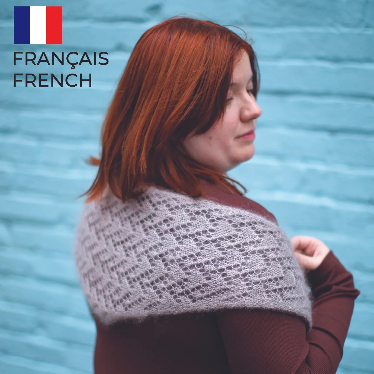 Kohin scarf knitting pattern (French)