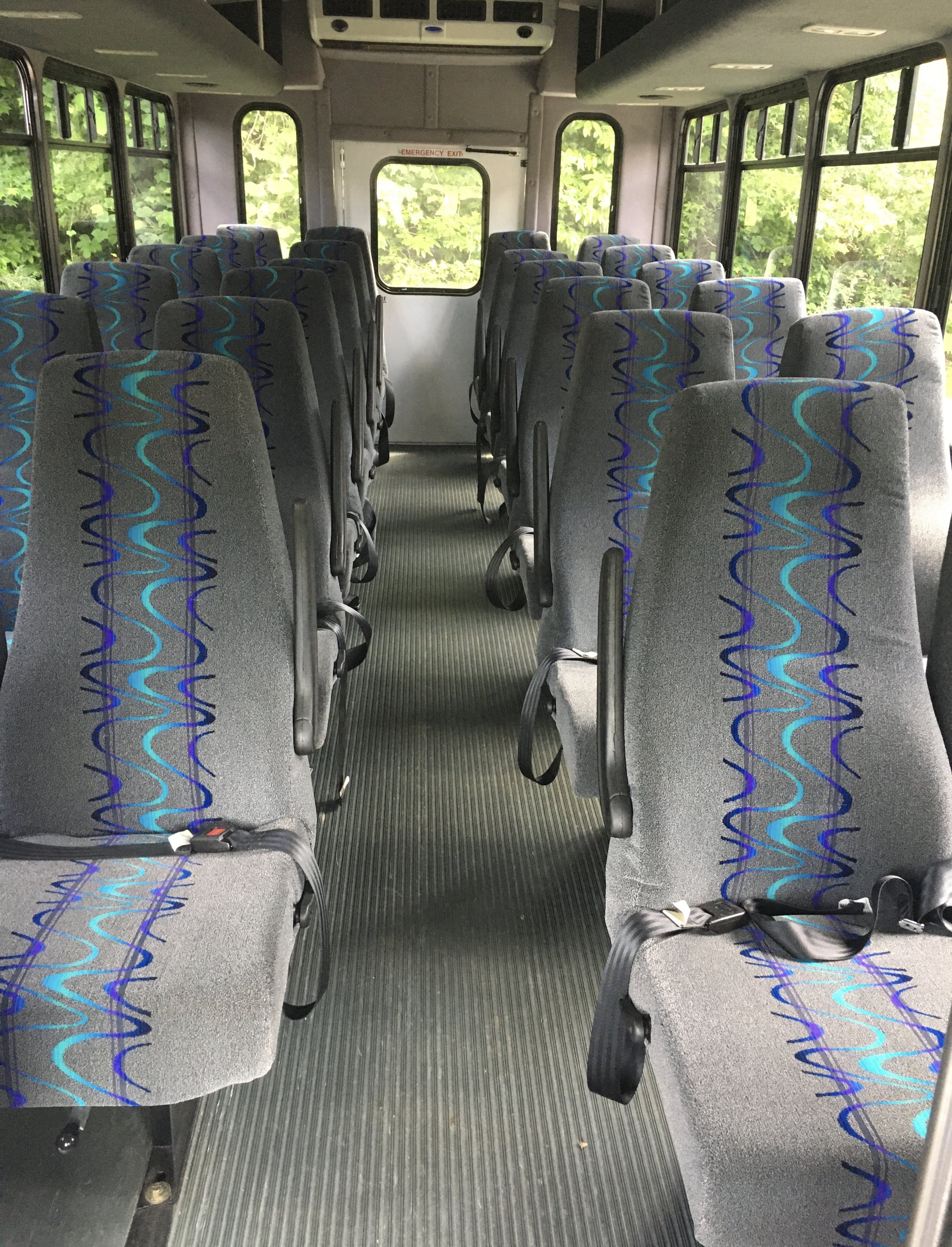 Interior of 21/24 Passenger Shuttle