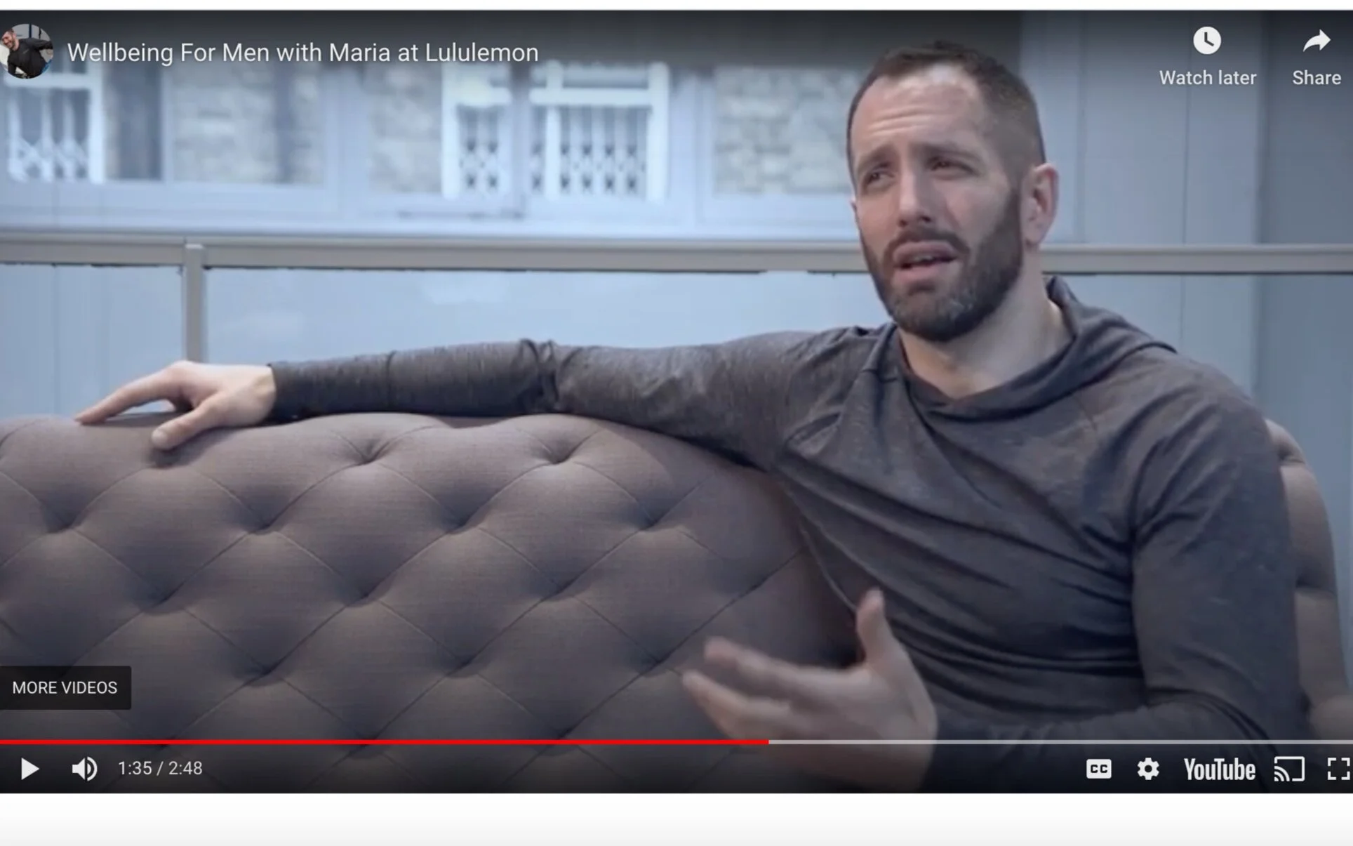 Wellbeing For Men with Maria at Lululemon