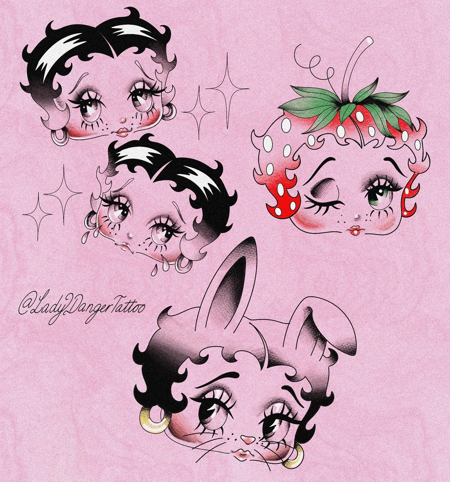 Available Betty designs!! 
Booking form in bio or DM ✨🎀 #bettyboop
