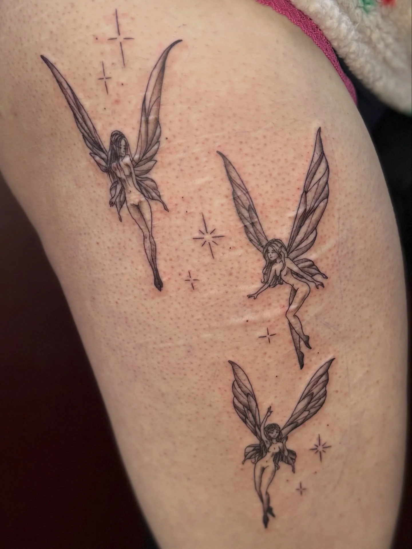 Little fairies tattoo I got to do recently. Had so much fun with this design! Would love to do more similar pieces 🫶🏼
#newtattoo #new #tattoo #tattooartist #art #myart #belfast #tattoosbelfast #daintytattoo