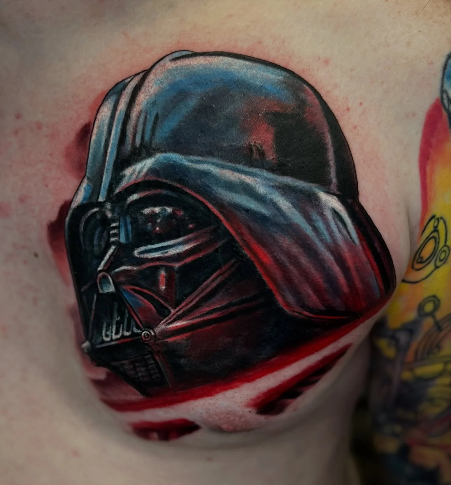 Got to start this Star Wars chest piece for Andrew today!! And it was a cover up too! Looking forward to getting more done on this down the line!! 

#starwars #tattoo #tattooartist #belfast #colourtattoo