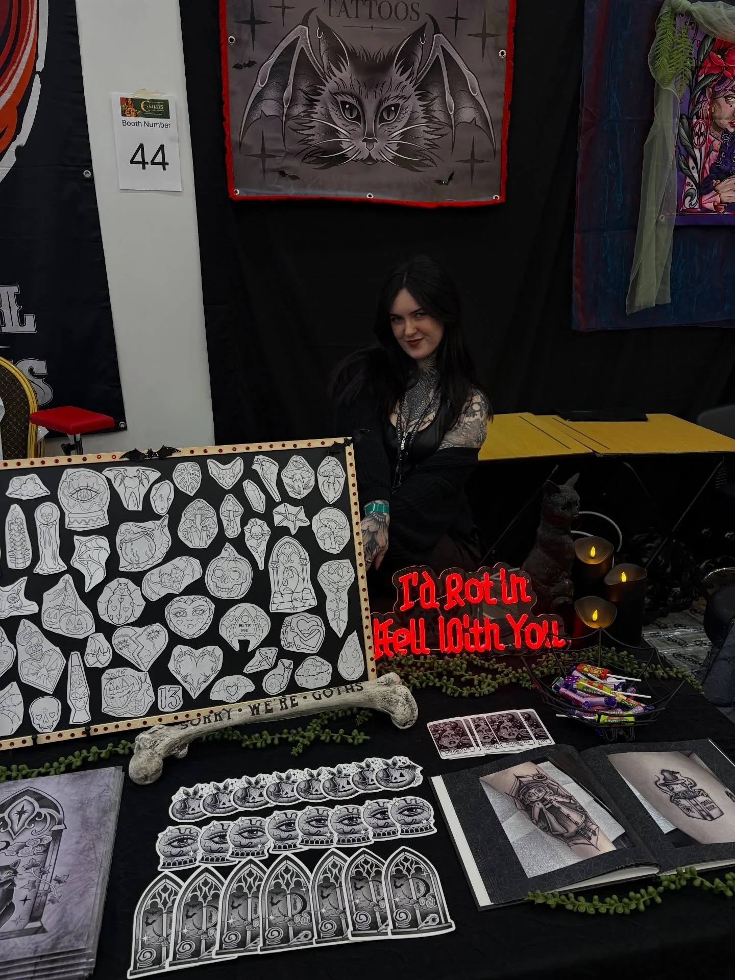 Ready for @ennis_tattoo_convention !!! 
Walk up space available on both days 🫶🏻🖤