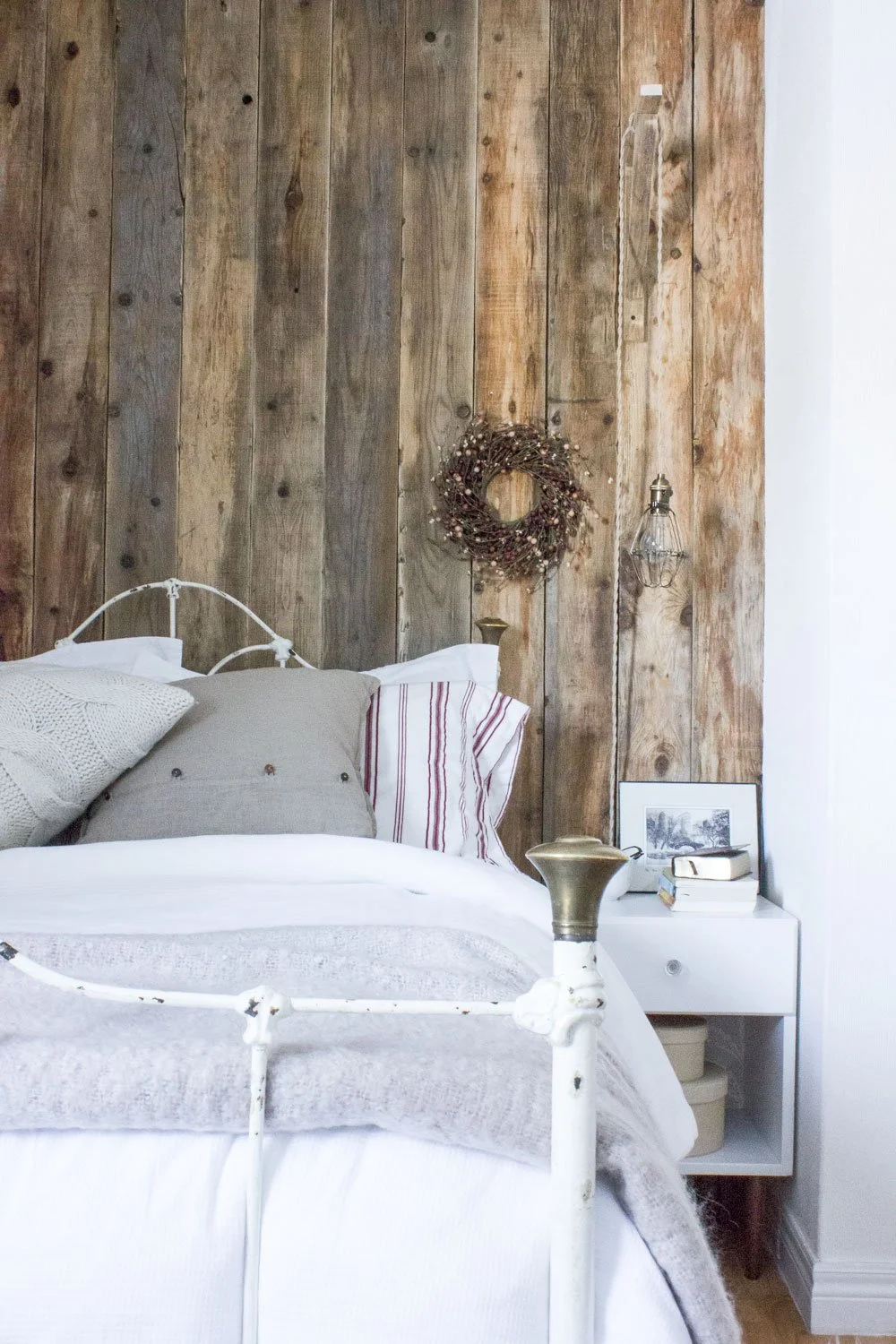 How To Clean, Prep And Install Reclaimed Wood Plank Walls — SIMPLE HOME