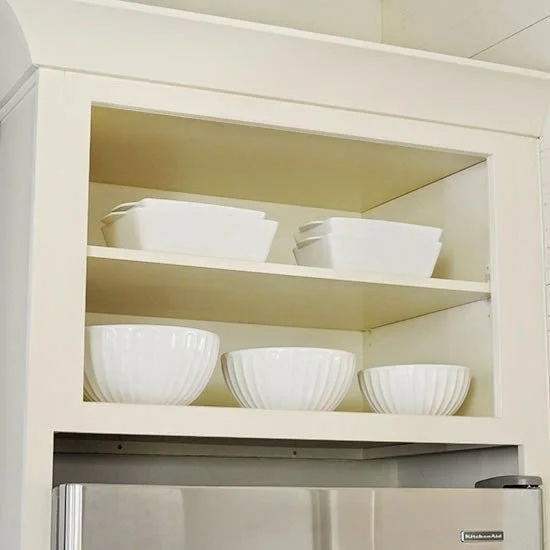 How To Maximize That Awkward Space Above The Fridge — SIMPLE HOME SIMPLE LIFE