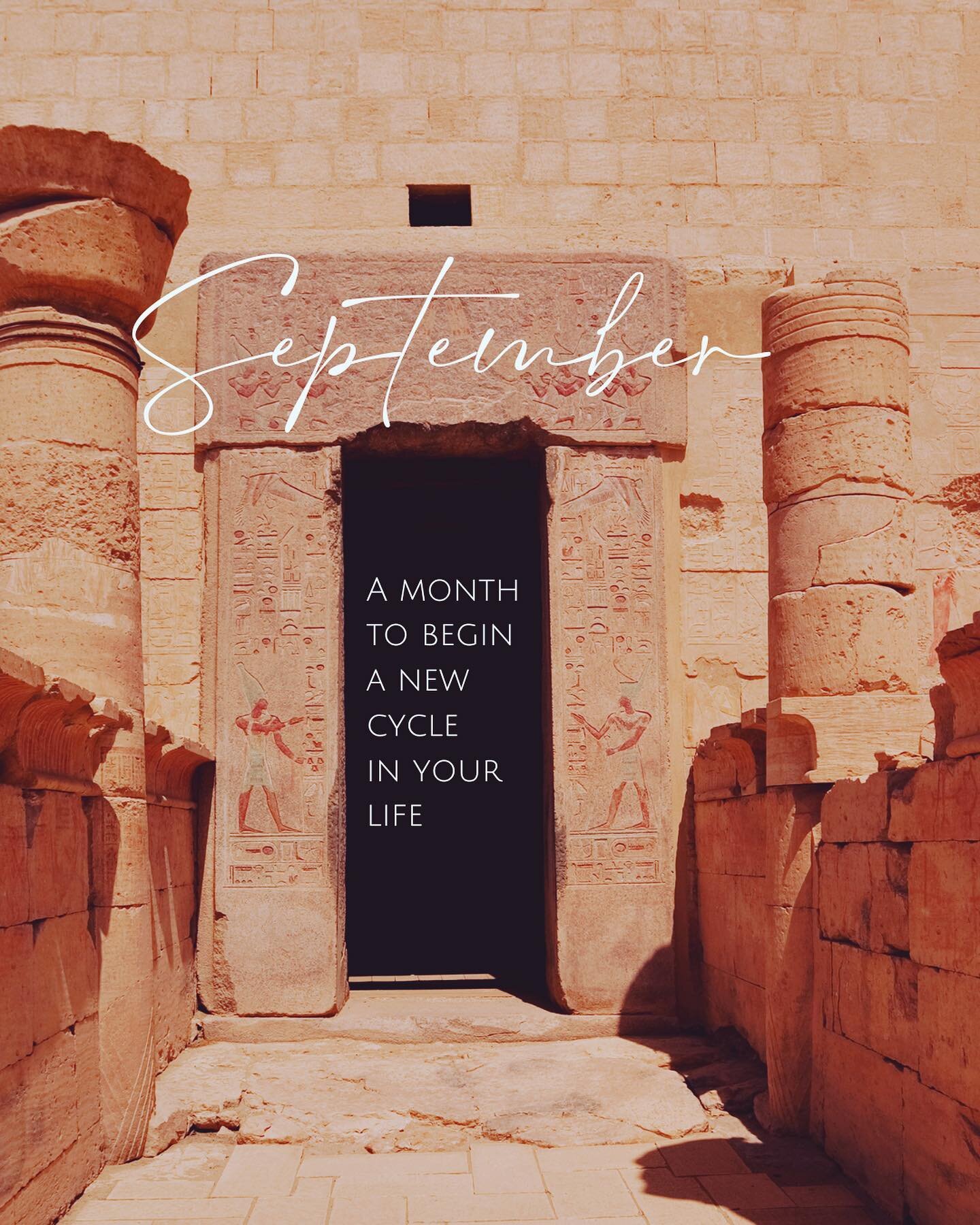 ▿ The Temple Doors are opening and we welcome September and a new cycle in our lives.

▵ In this month we find the way into a new cycle in our lives.
Number 9 in numerology wants us to explore our spiritual life. 
Like my teacher Ana Otero so beautif
