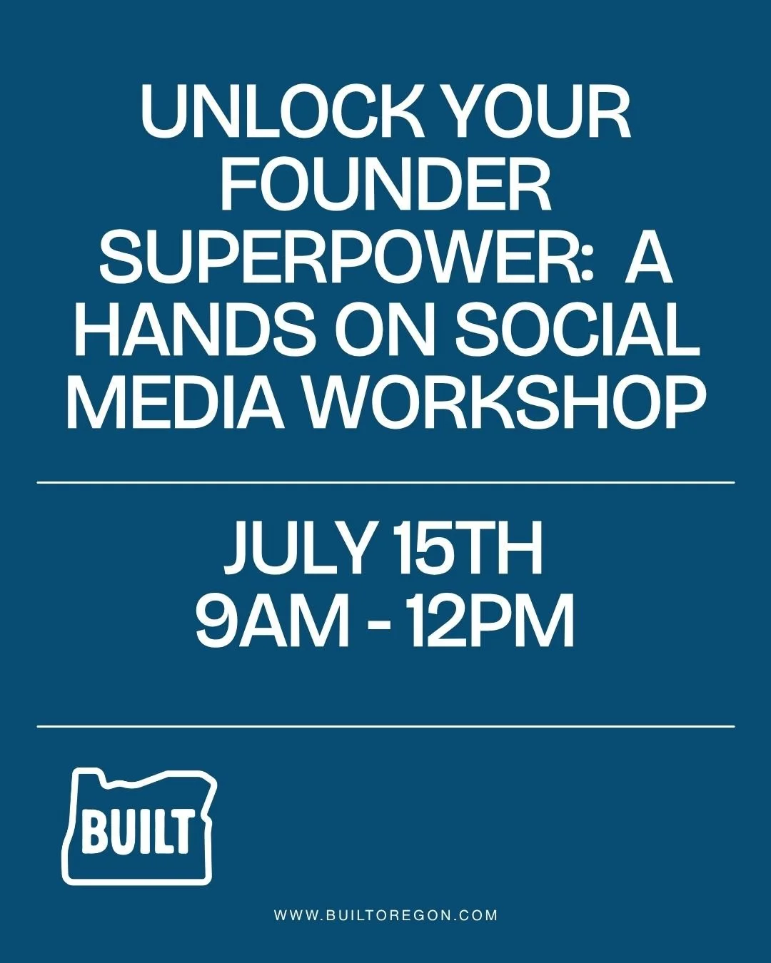 Unlock Your Founder Superpower - A Social Media Workshop