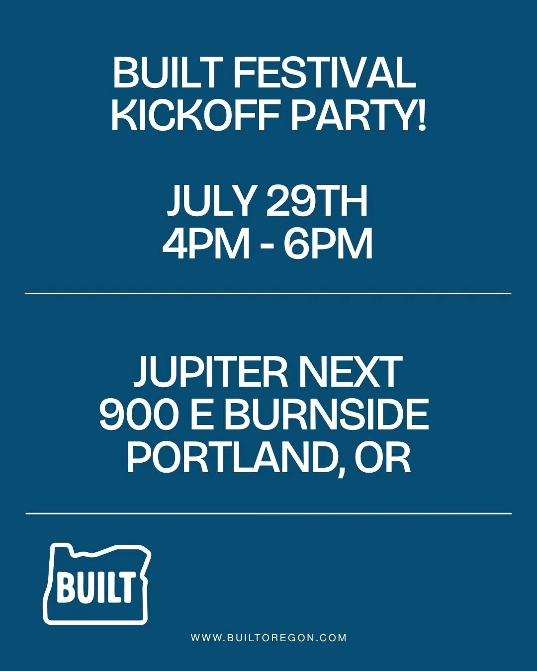 Built Festival Kickoff Party