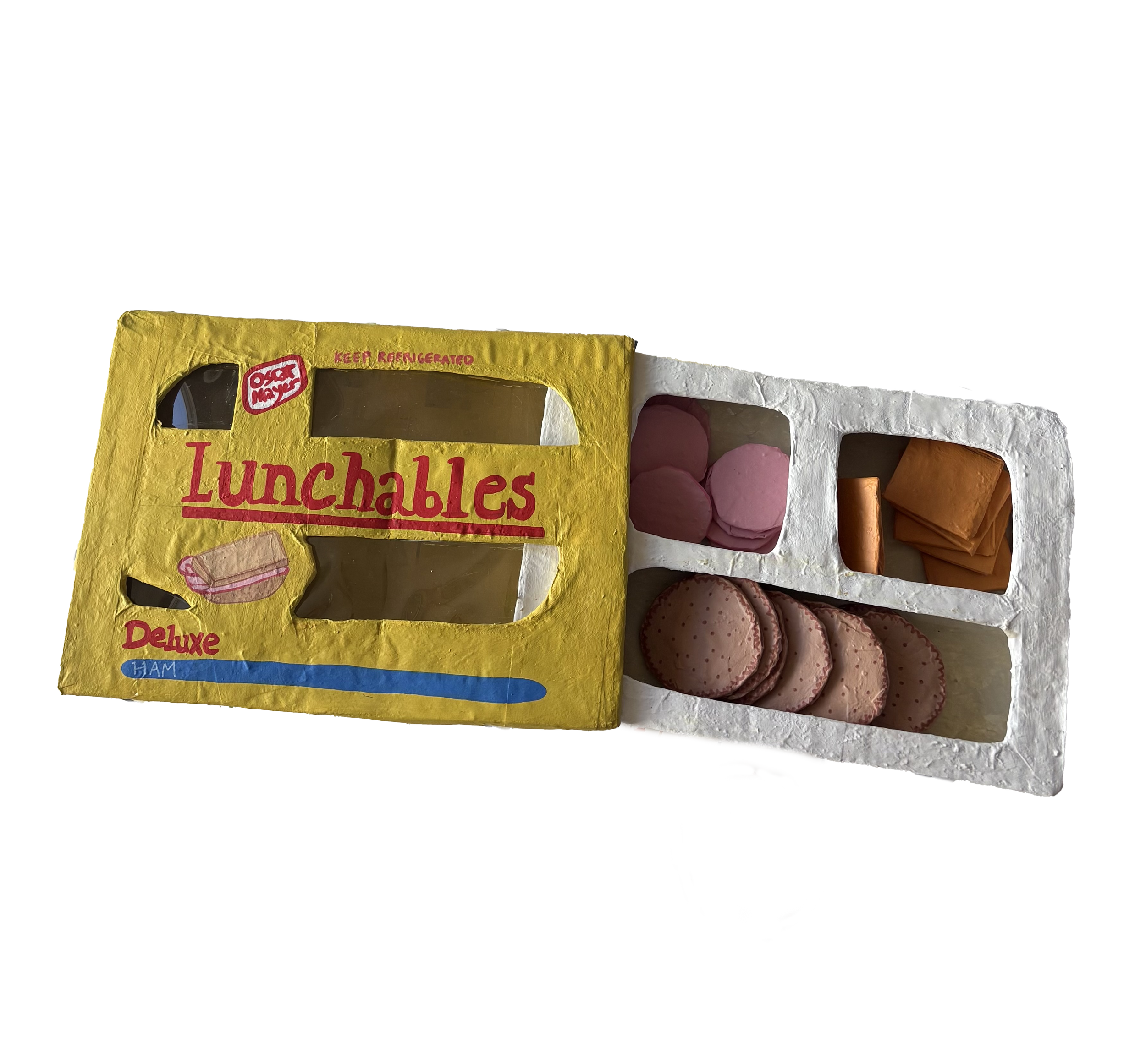 Paper Mache 90's Lunchable