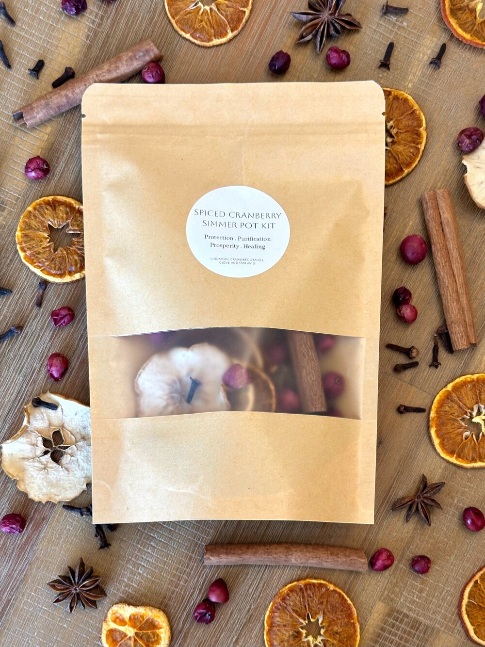 Spiced Cranberry Dried Simmer Pot Kit — Moksa Malas