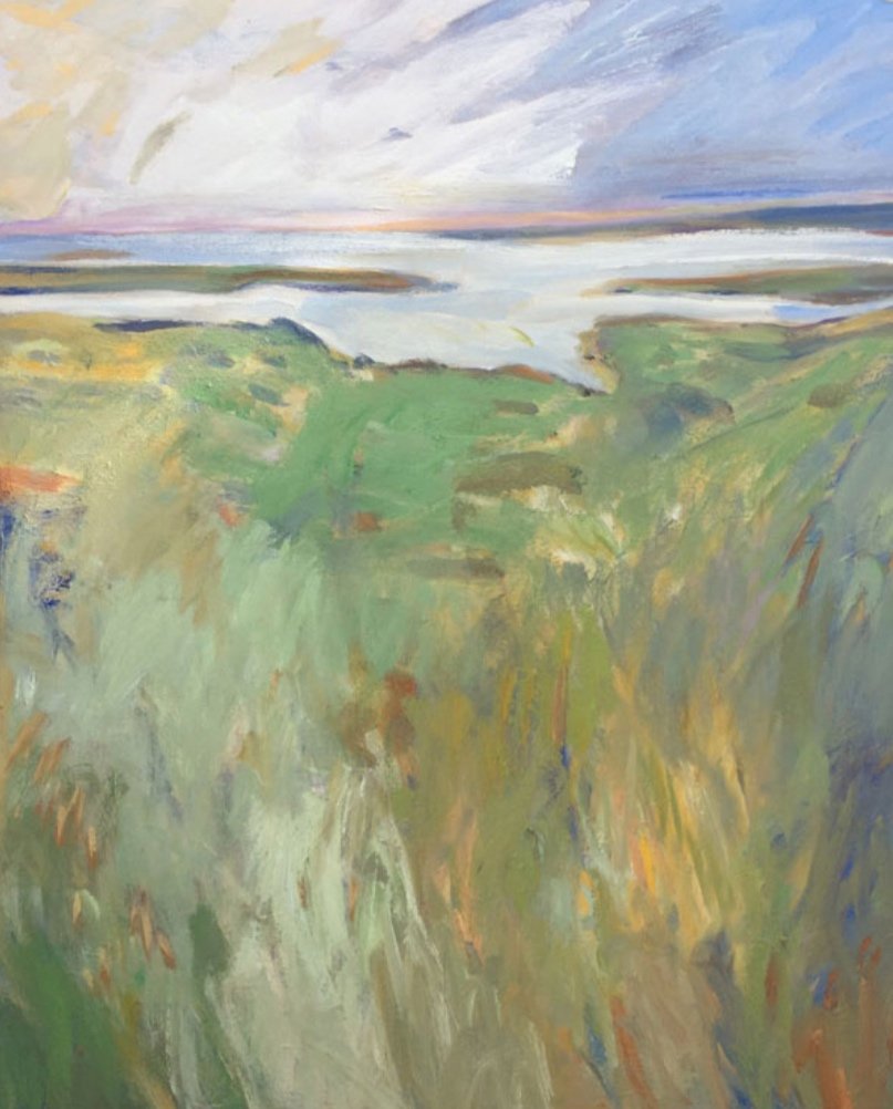 Spring Bay Grasses, 36x48 oil on canvas