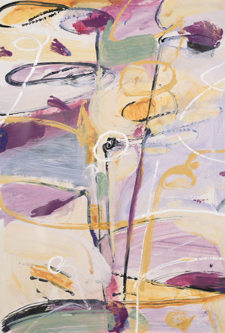 Iris III, 22x30 mixed media on paper