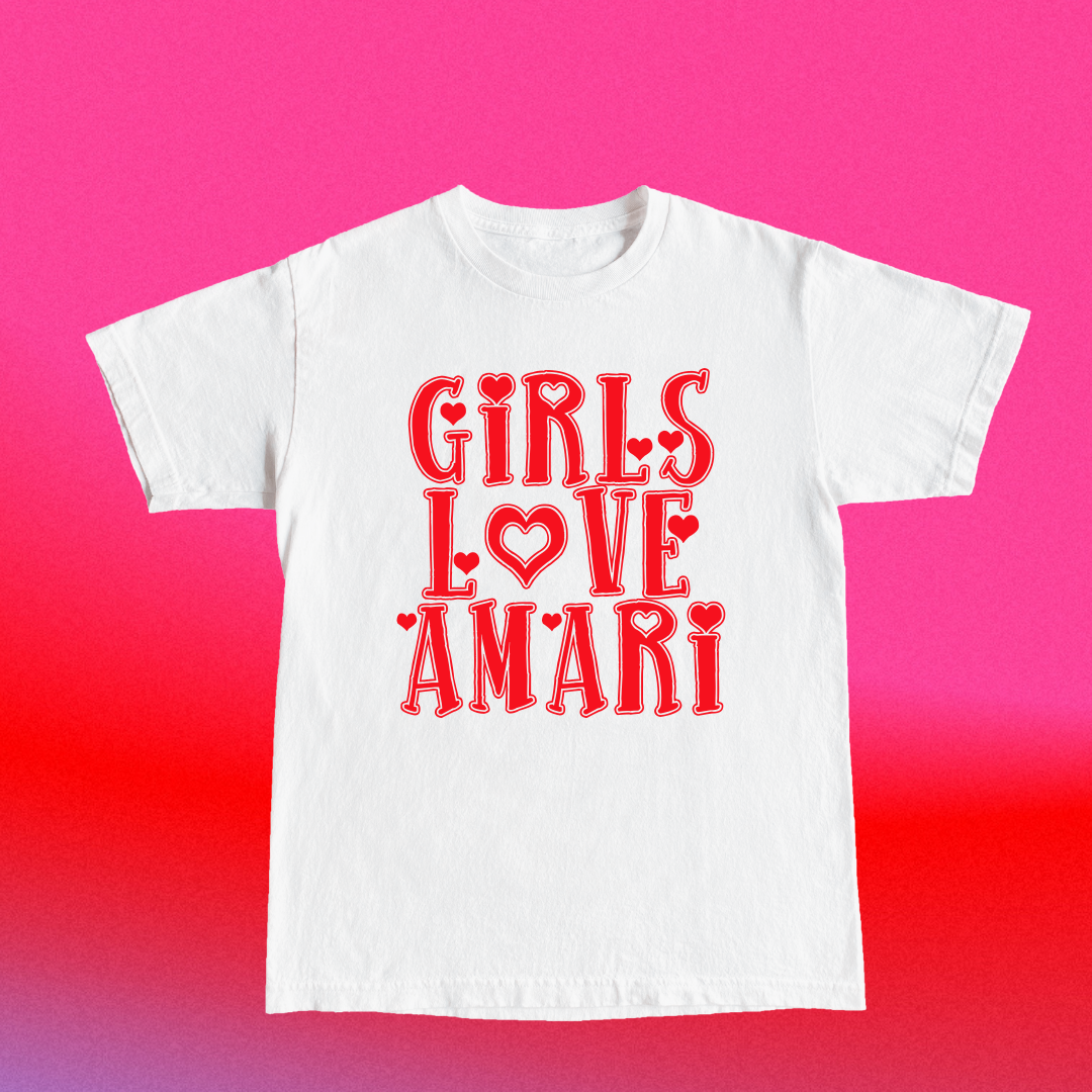 Girls Love Amari White Tee