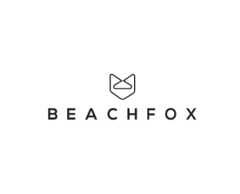 Beachfox logo with a stylized fox face above the text 'BEACHFOX'.