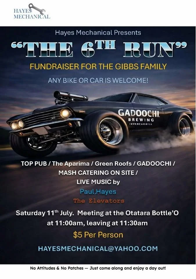 THE 6th RUN - Fundraiser For The Gibbs Family