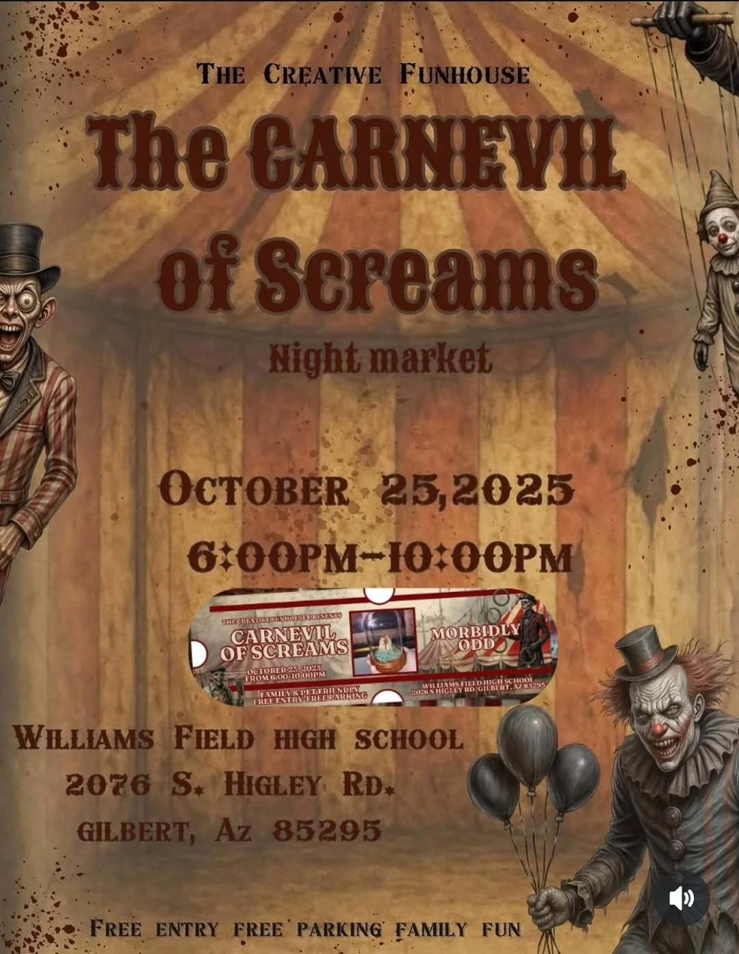 Carnevil of Screams,Gilbert 2025