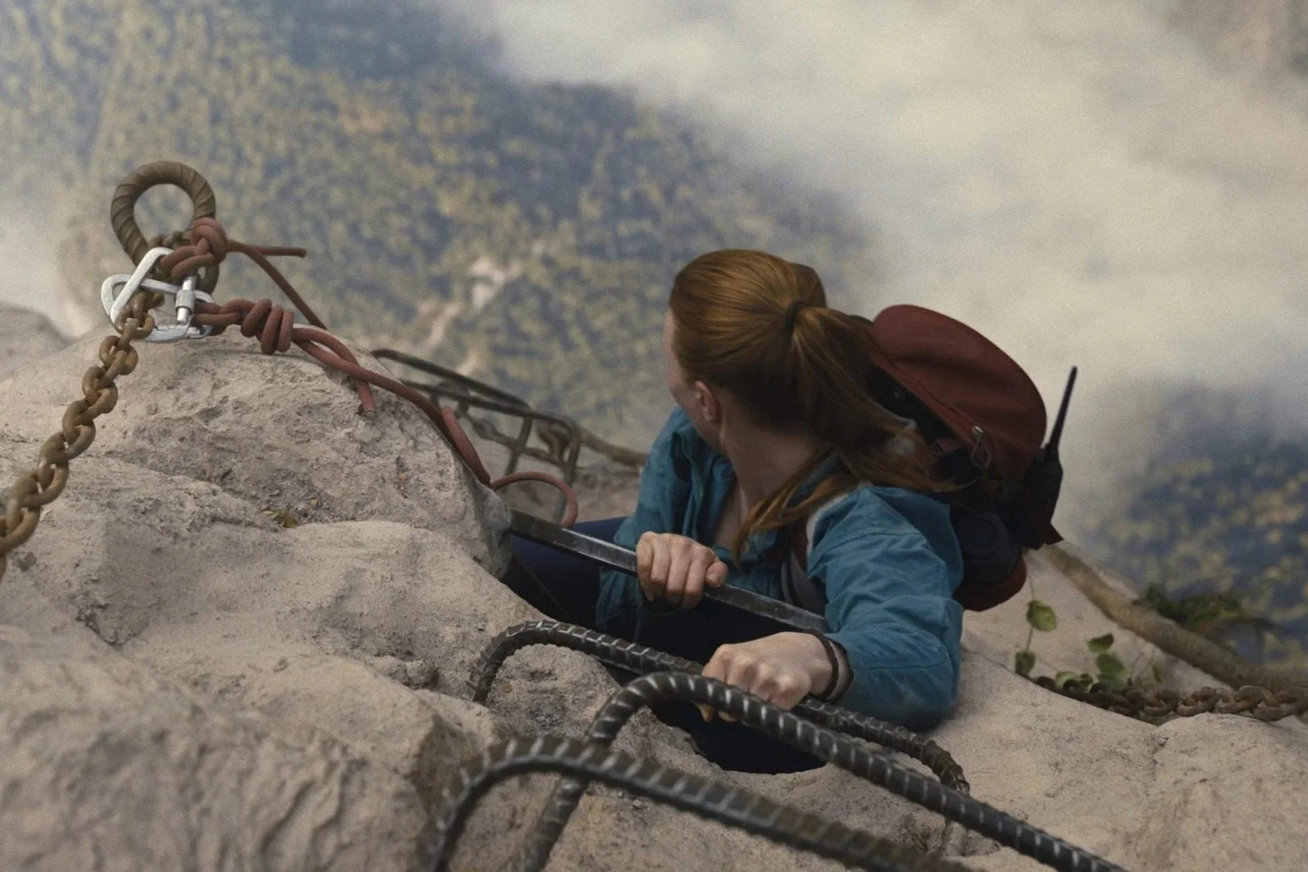 Fall 2: Deadpoint suspends disbelief over the side of a mountain