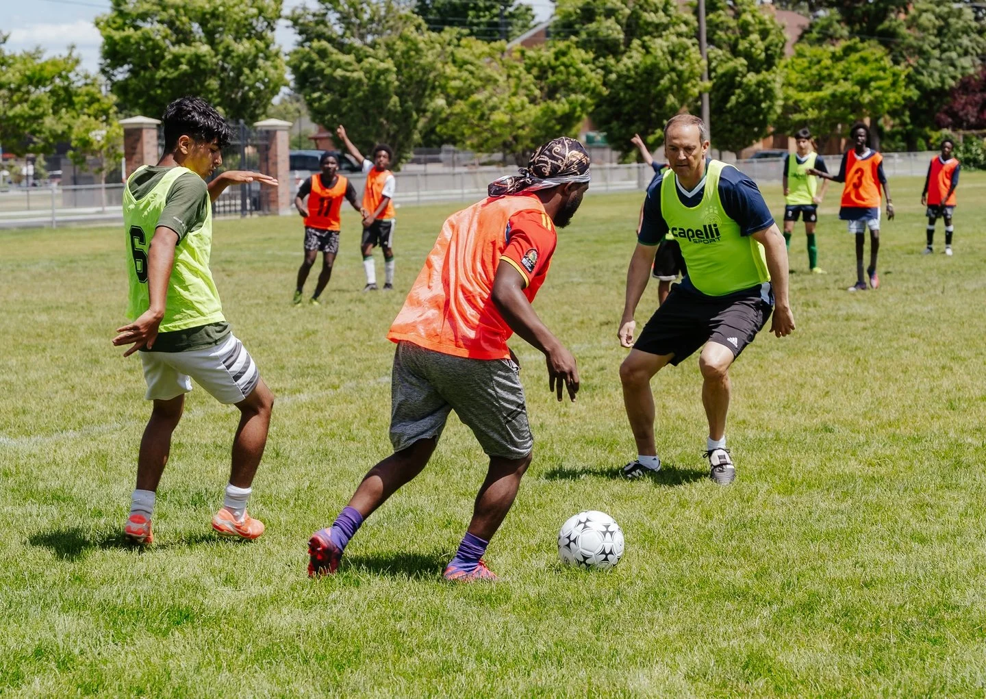 Our soccer campers got a special surprise on the last day of the week when Senator Marcus Riccelli showed up to challenge them to a game! Thank you Senator @marcusriccelli for joining us for the second year in a row.
