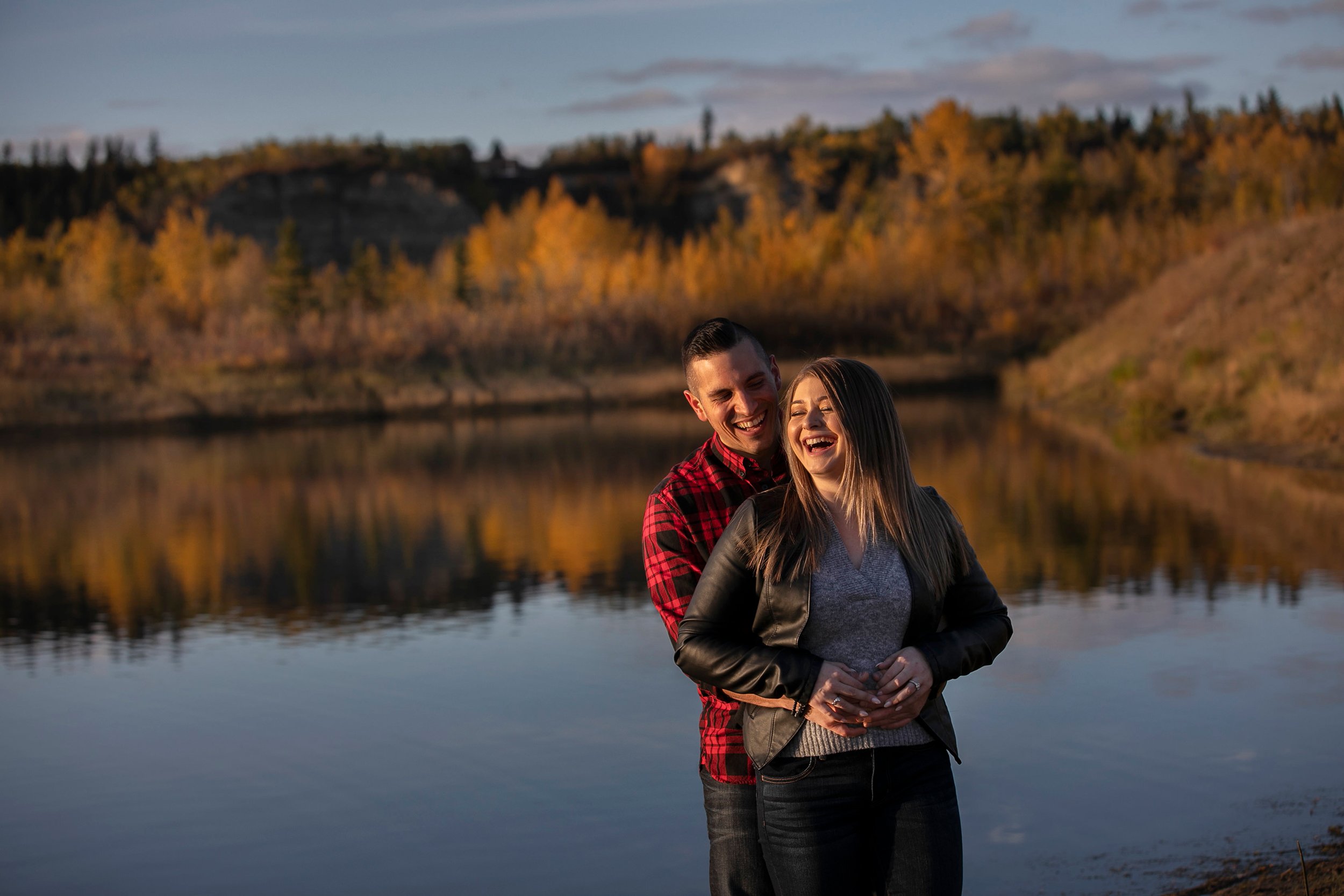 Sunset Engagement Session in Edmonton 
