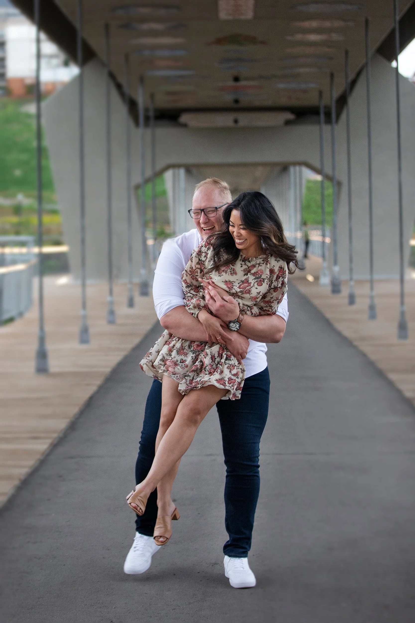 Fun Engagement Photo Session in Edmonton