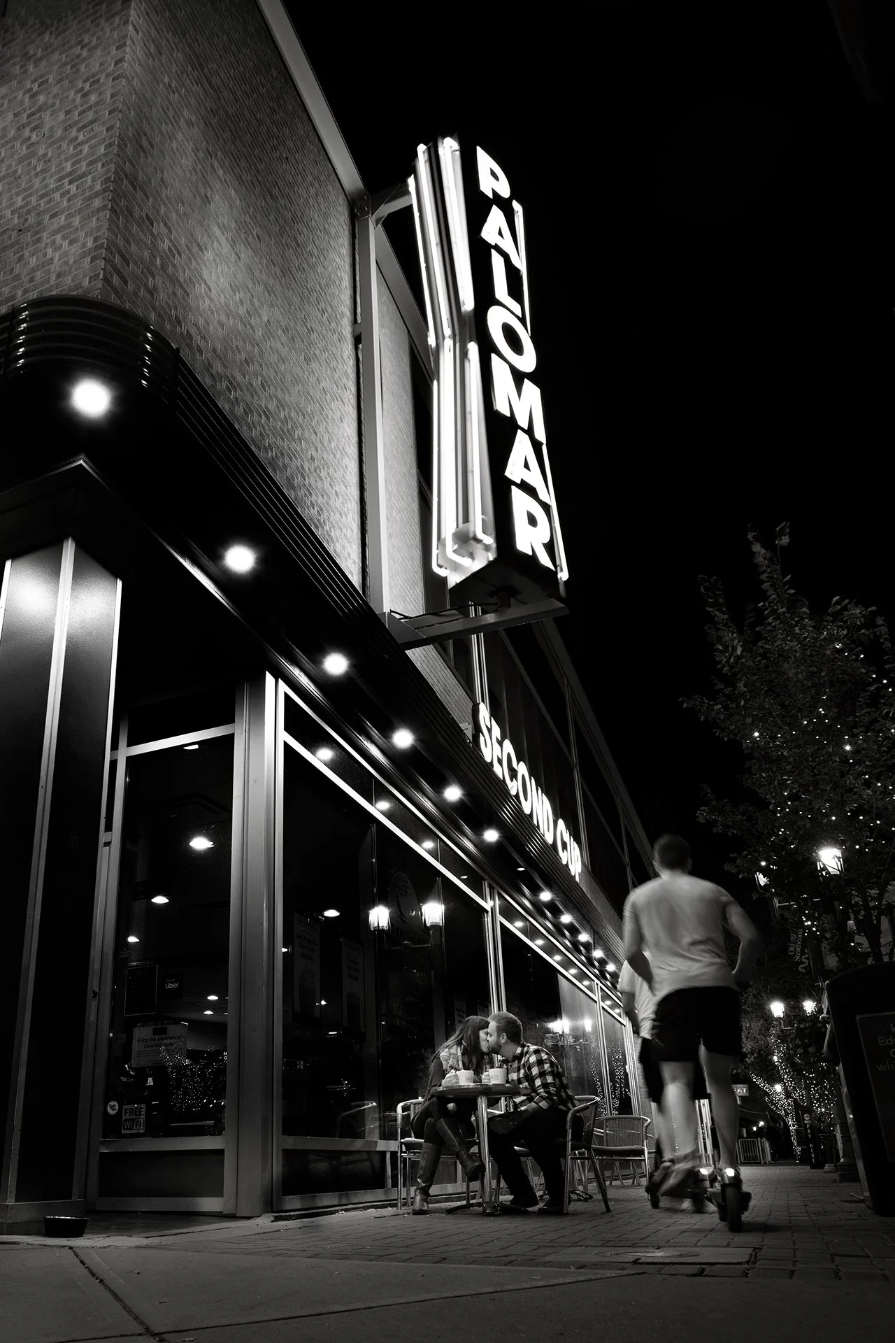 Night Photography Engagement Session in Edmonton