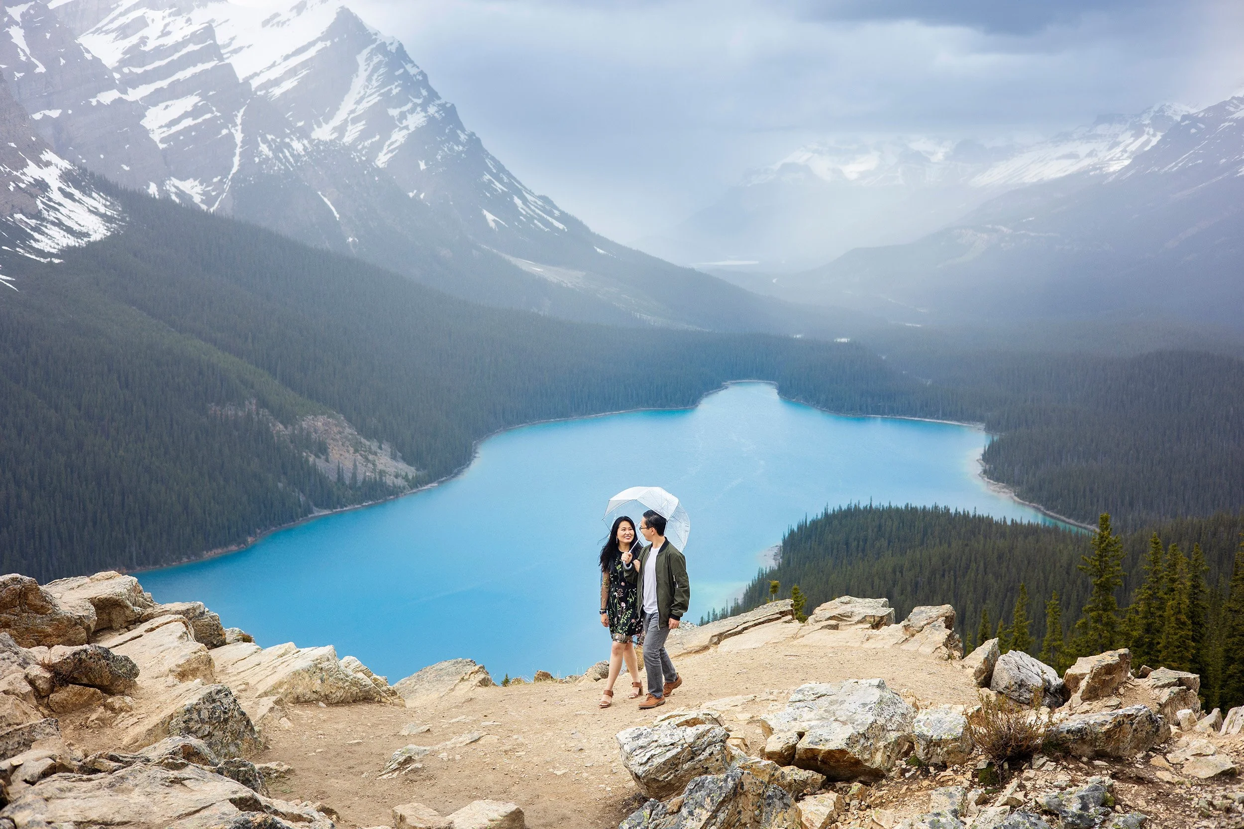 Banff Engagement Photo