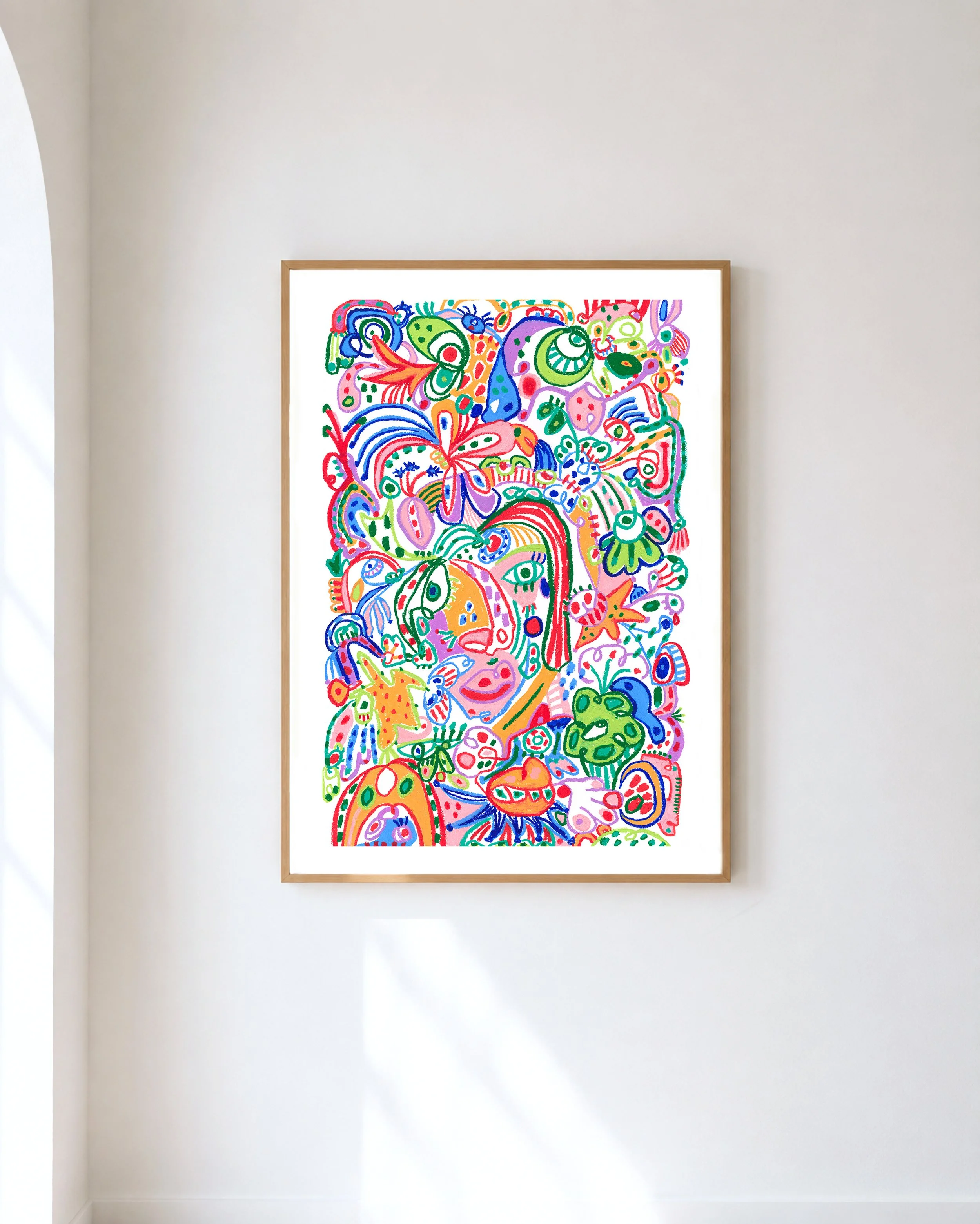 "lost inside the maze of stars" limited edition print