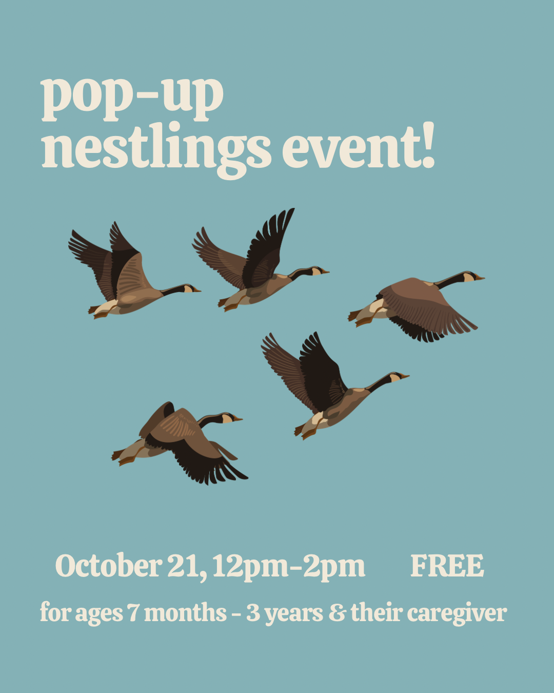 Free Pop-up Nestlings Event
