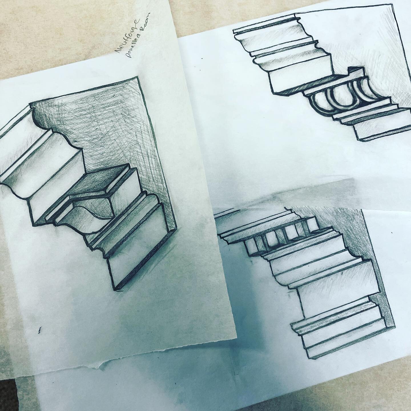 Moulding studies ✨✏️
Getting to draw these made today just fabulous ❤️ 

#sketches #architecture #architecturalsketch #arch #draw #drawing #sketch #architecturelovers #architecturaldrawing