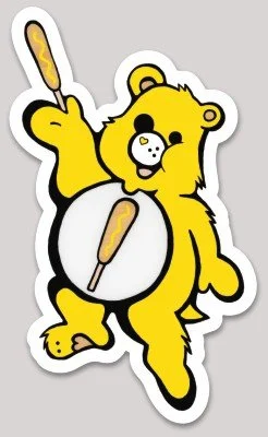 Fair Bear: Pronto Pup Mustard Sticker